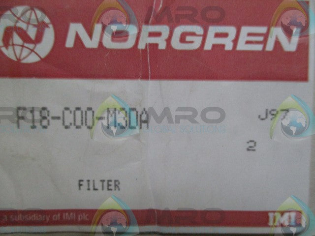 NORGREN F18-C00-M3DA 2" ISO G, MNL DR, 40 MIC, FILTER *NEW IN BOX*