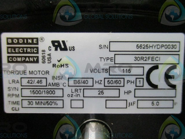 BODINE ELECTRONIC CO. 30R2FECI TORQUE MOTOR *NEW NO BOX*