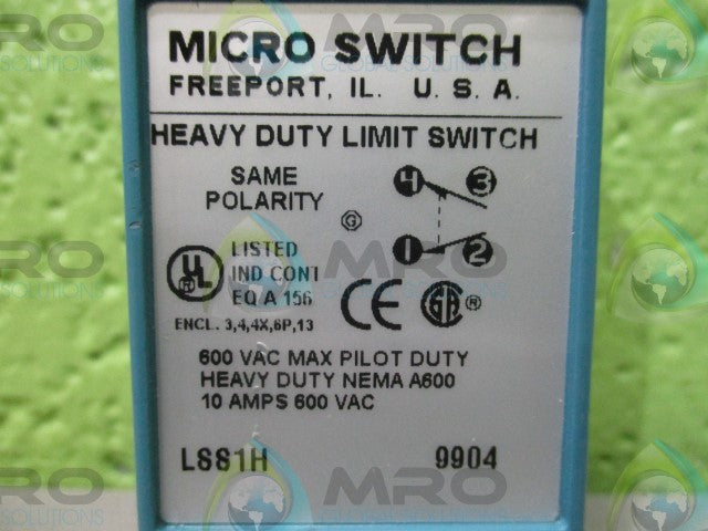 MICROSWITCH LSS1H HEAVY DUTY LIMIT SWITCH (AS PICTURED) *NEW NO BOX*
