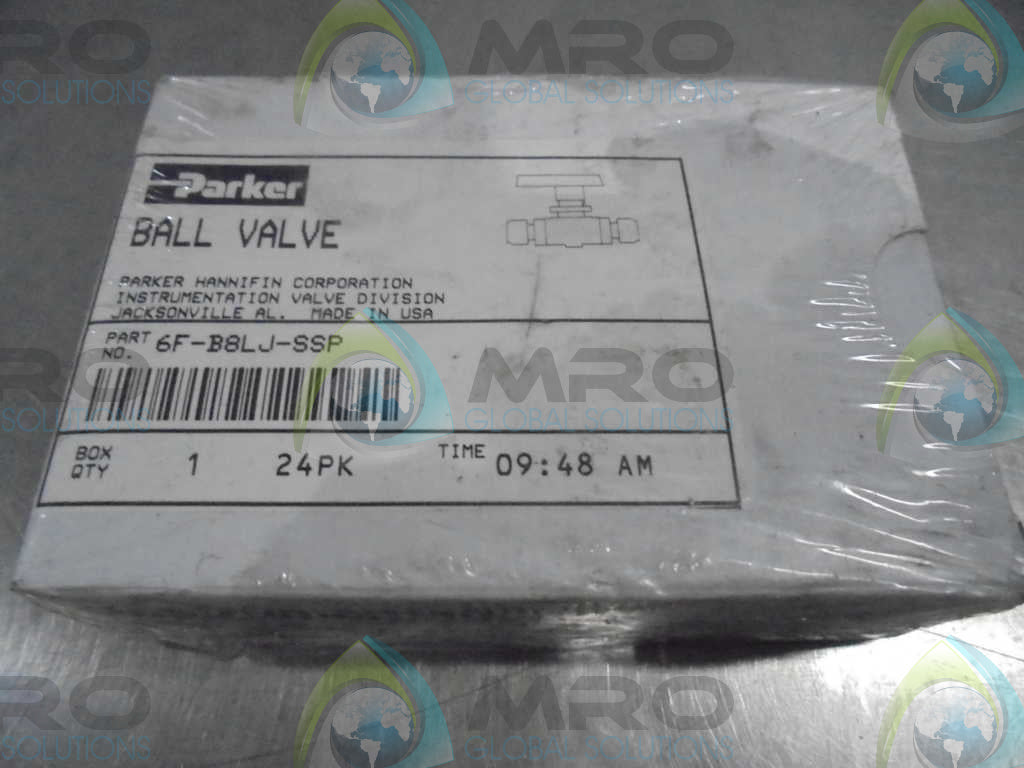 PARKER 6F-B8LJ-SSP BALL VALVE *FS*