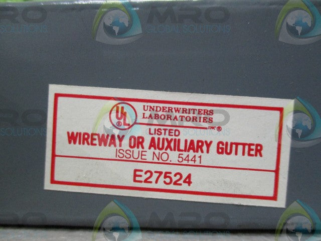 UNDERWRITERS, INC. E27524 WIREWAY OR AUXILLIARY GUTTER *NEW NO BOX*
