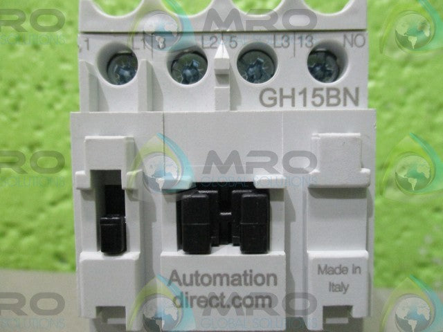AUTOMATION DIRECT GH-15BN3-10B  CONTACTOR (220-240V, 50/60HZ) *NEW IN BOX*