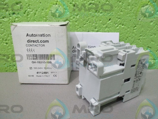 AUTOMATION DIRECT GH-15BN3-10B  CONTACTOR (220-240V, 50/60HZ) *NEW IN BOX*