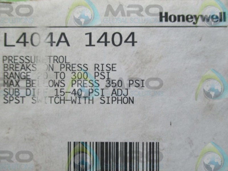 HONEYWELL L404A1404 PRESSURE CONTROLLER *NEW IN BOX*