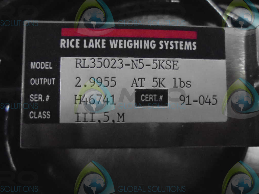 RICE LAKE WEIGHTING SYSTEMS RL35023-N5-5KSE *NEW IN BOX*