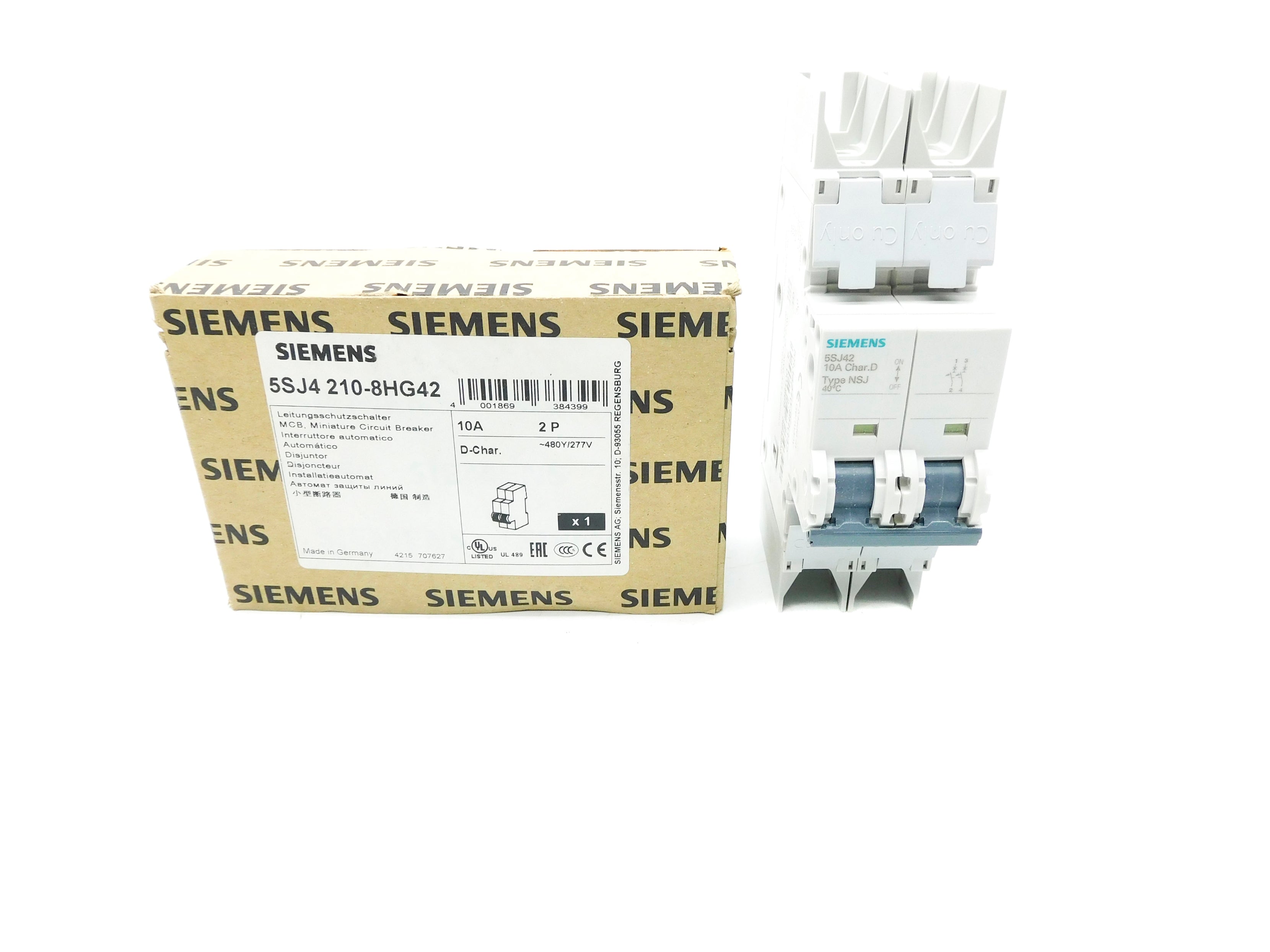 SIEMENS 5SJ4210-8HG42 10A 277V NSMP