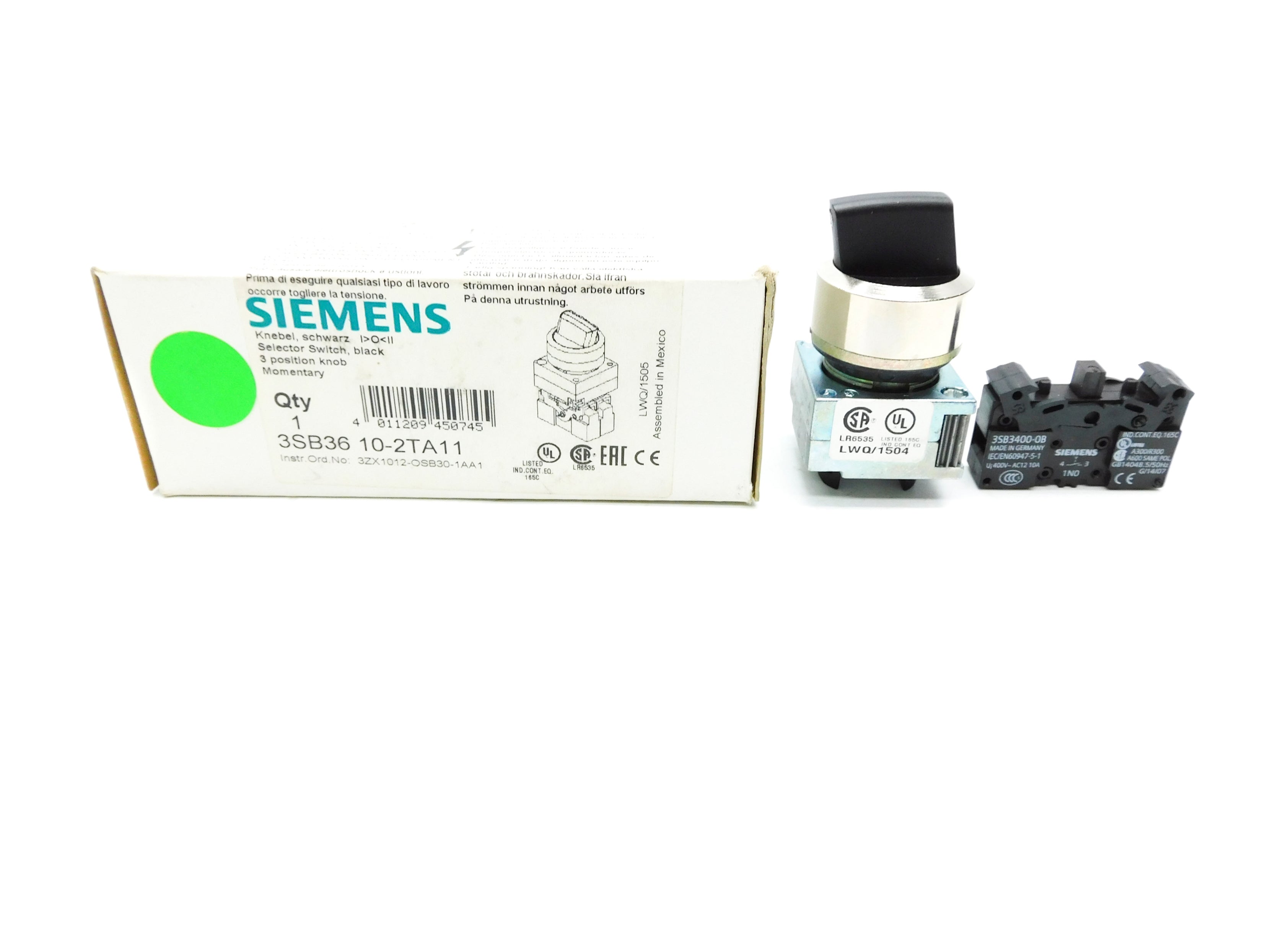 SIEMENS 3SB3610-2TA11 NSMP