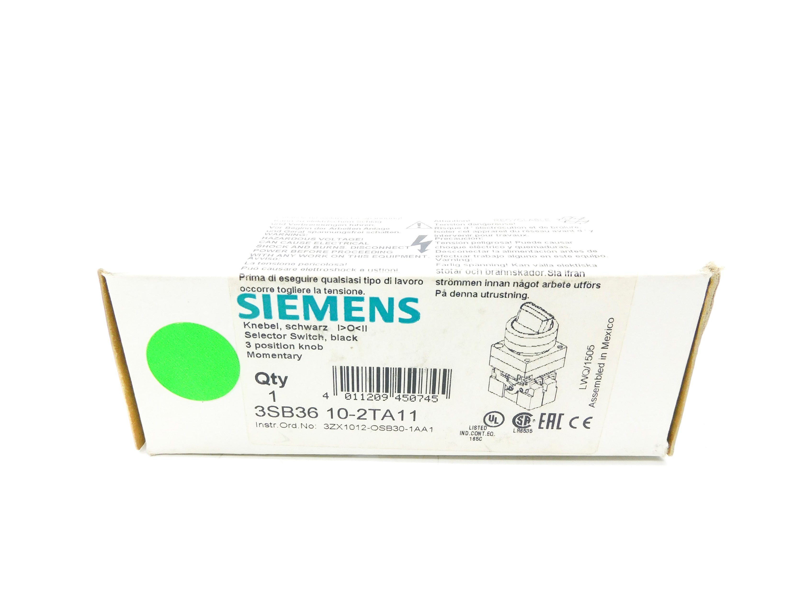 SIEMENS 3SB3610-2TA11 NSMP