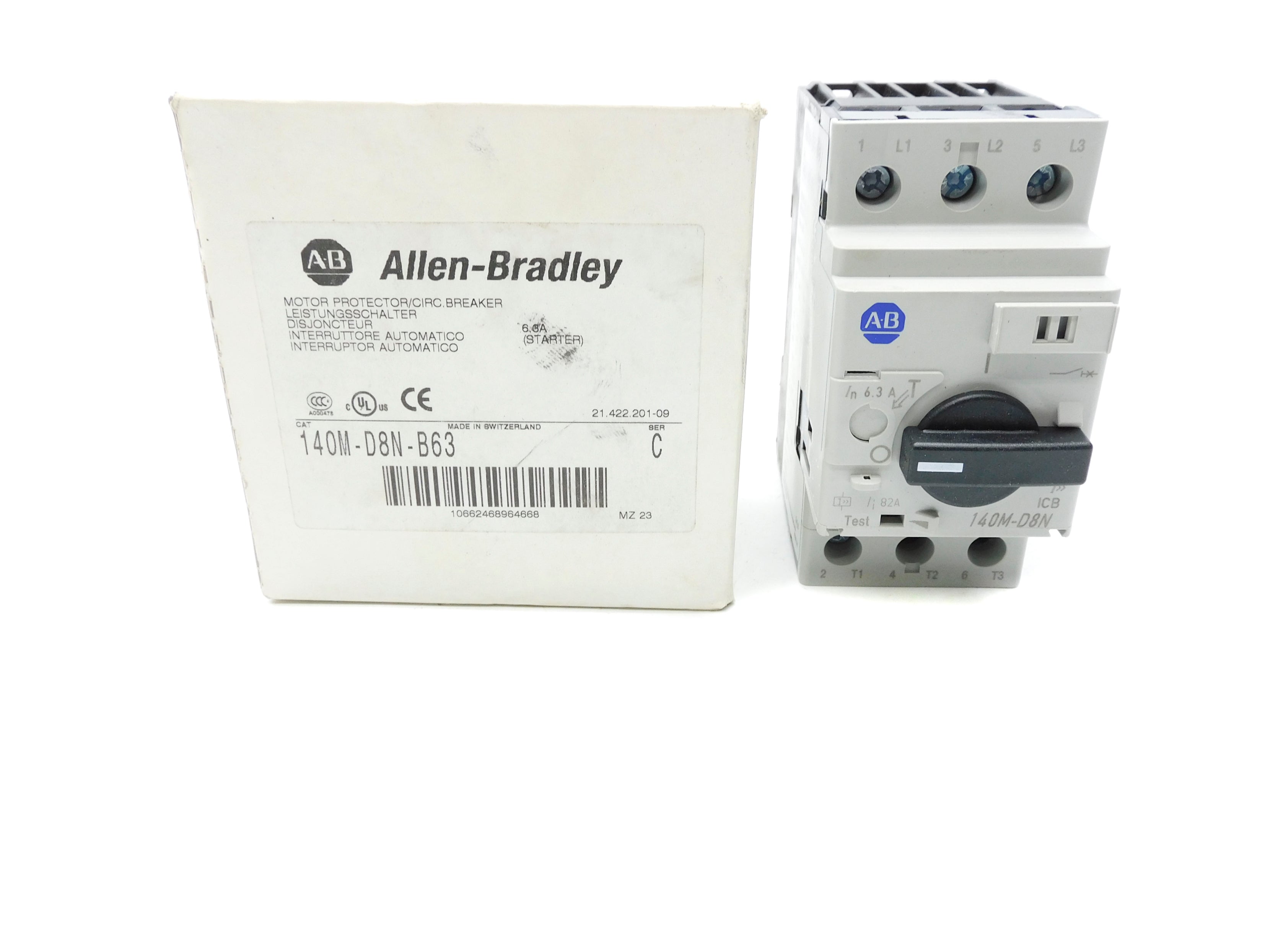ALLEN BRADLEY 140M-D8N-B63 SER. C 6.3A NSMP