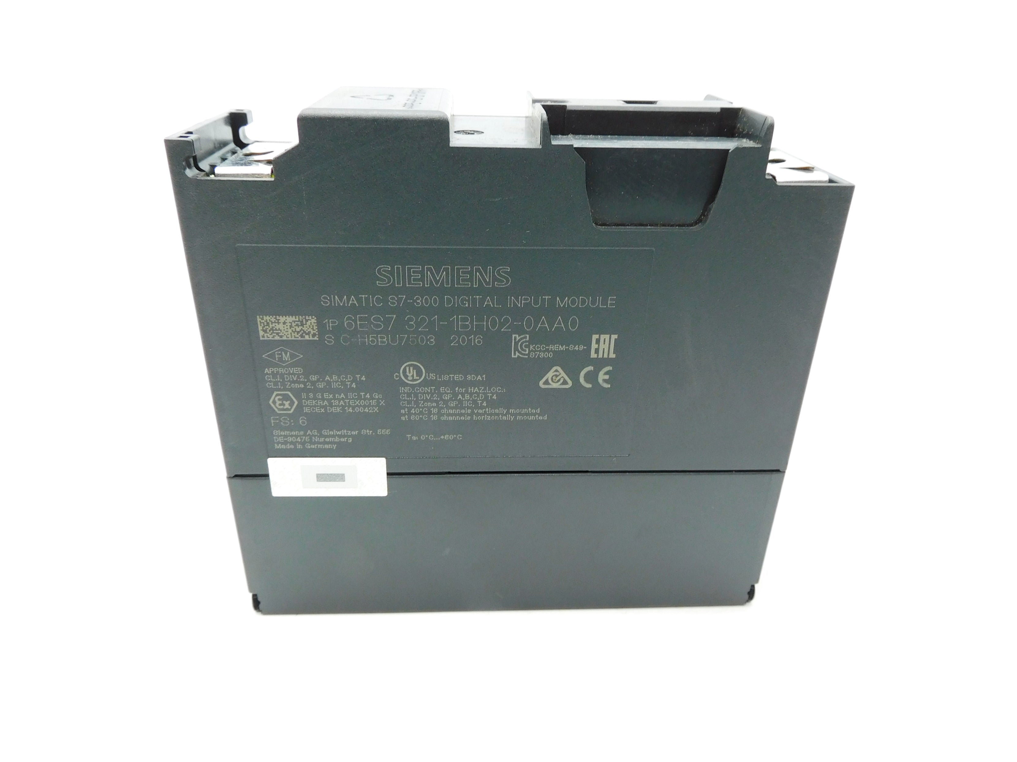 SIEMENS 6ES7-321-1BH02-0AA0 (AS PICTURED) NSNP
