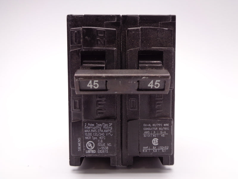 SIEMENS Q245 45A 120/240V NSNP
