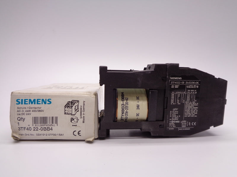 SIEMENS 3TF40-220BB4 24VDC NSMP