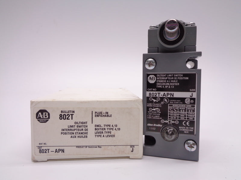 ALLEN BRADLEY 802T-APN SER. J (WH) NSMP