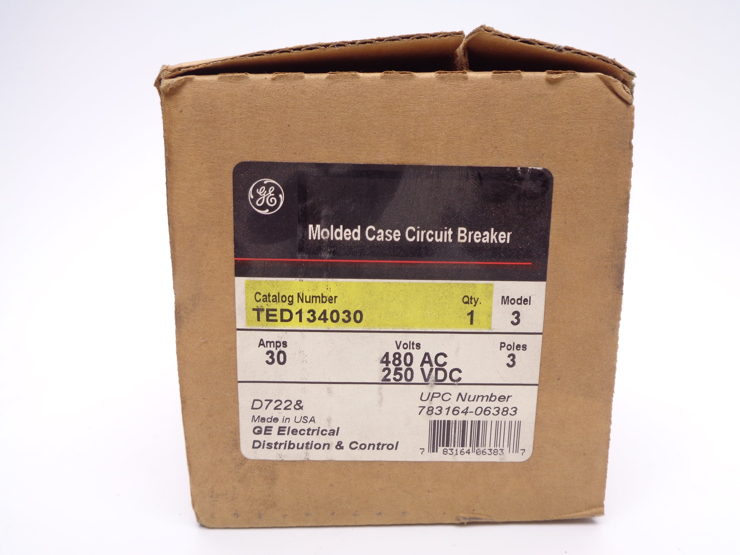 GENERAL ELECTRIC TED134030 30A 482VAC 250VDC NSMP