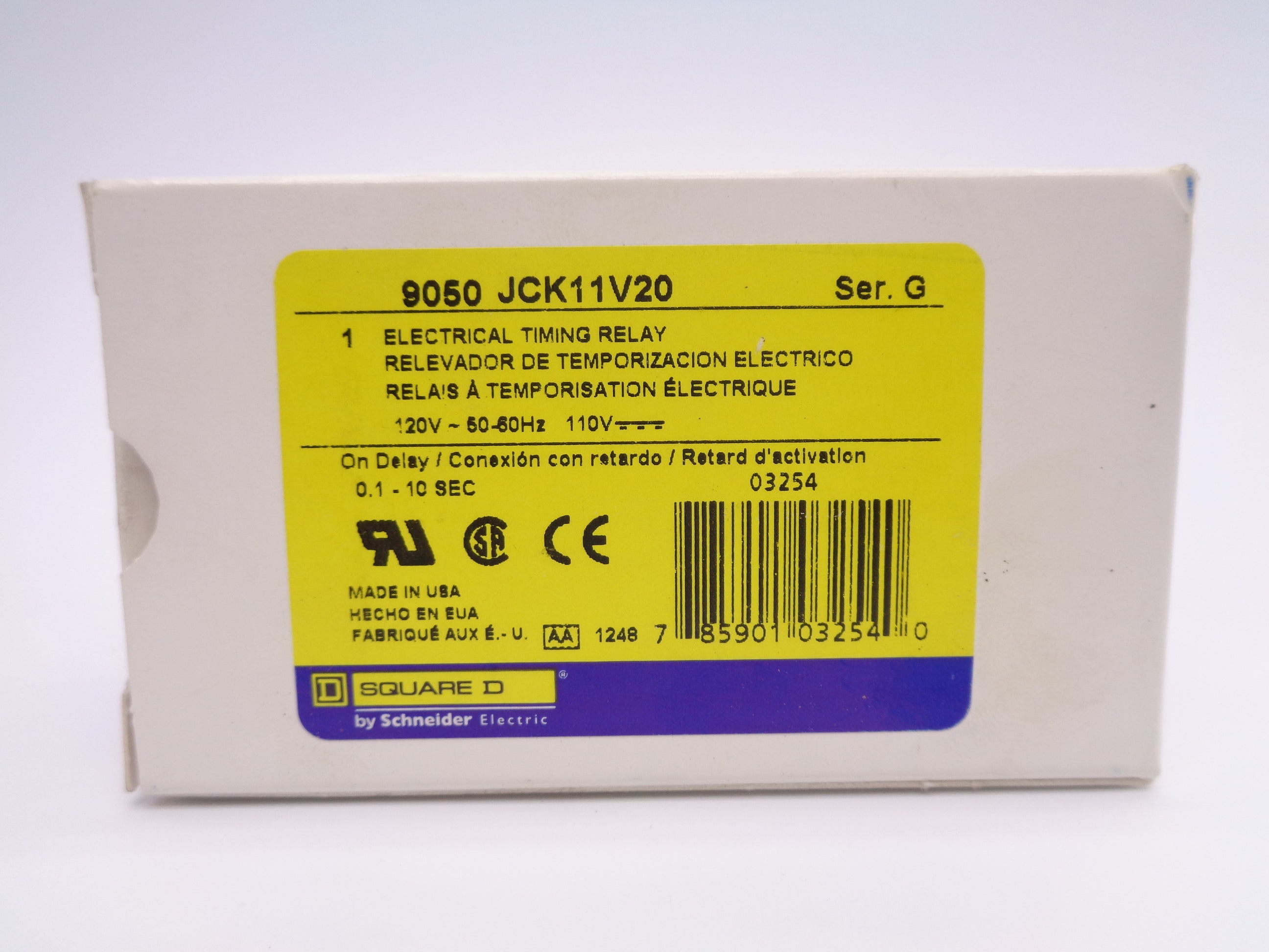 SQUARE D 9050JCK11V20 SER. G 110VDC 120VAC 50/60HZ NSMP