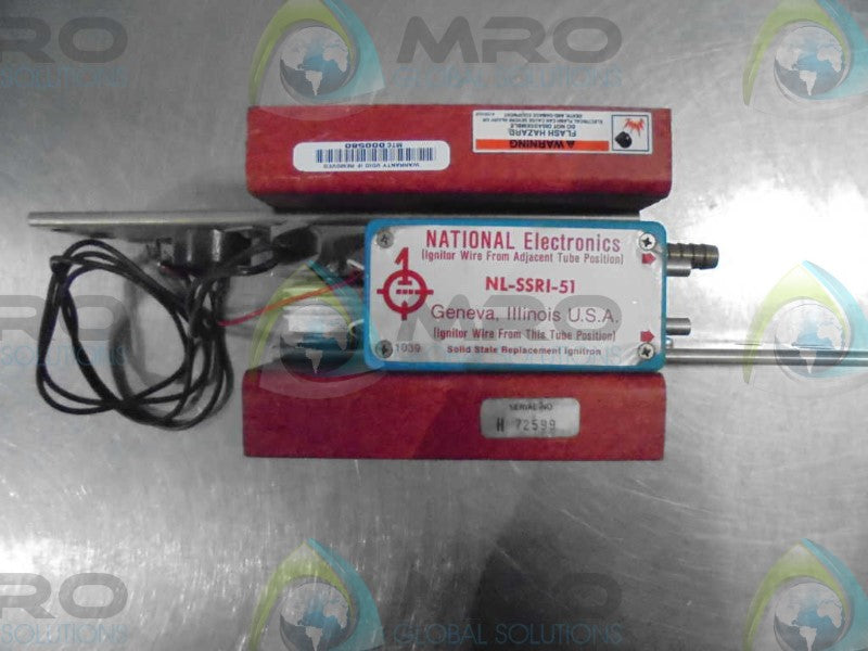 NATIONAL ELECTRONICS NL-SSRI-51 IGNITOR WIRE *USED*