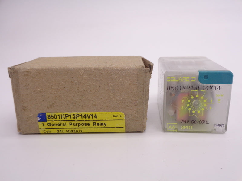 SQUARE D 8501KP13P14V14 SER. E  10A 24VAC 50/60HZ NSMP