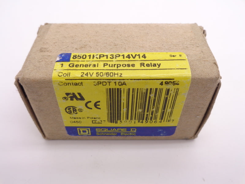 SQUARE D 8501KP13P14V14 SER. E  10A 24VAC 50/60HZ NSMP