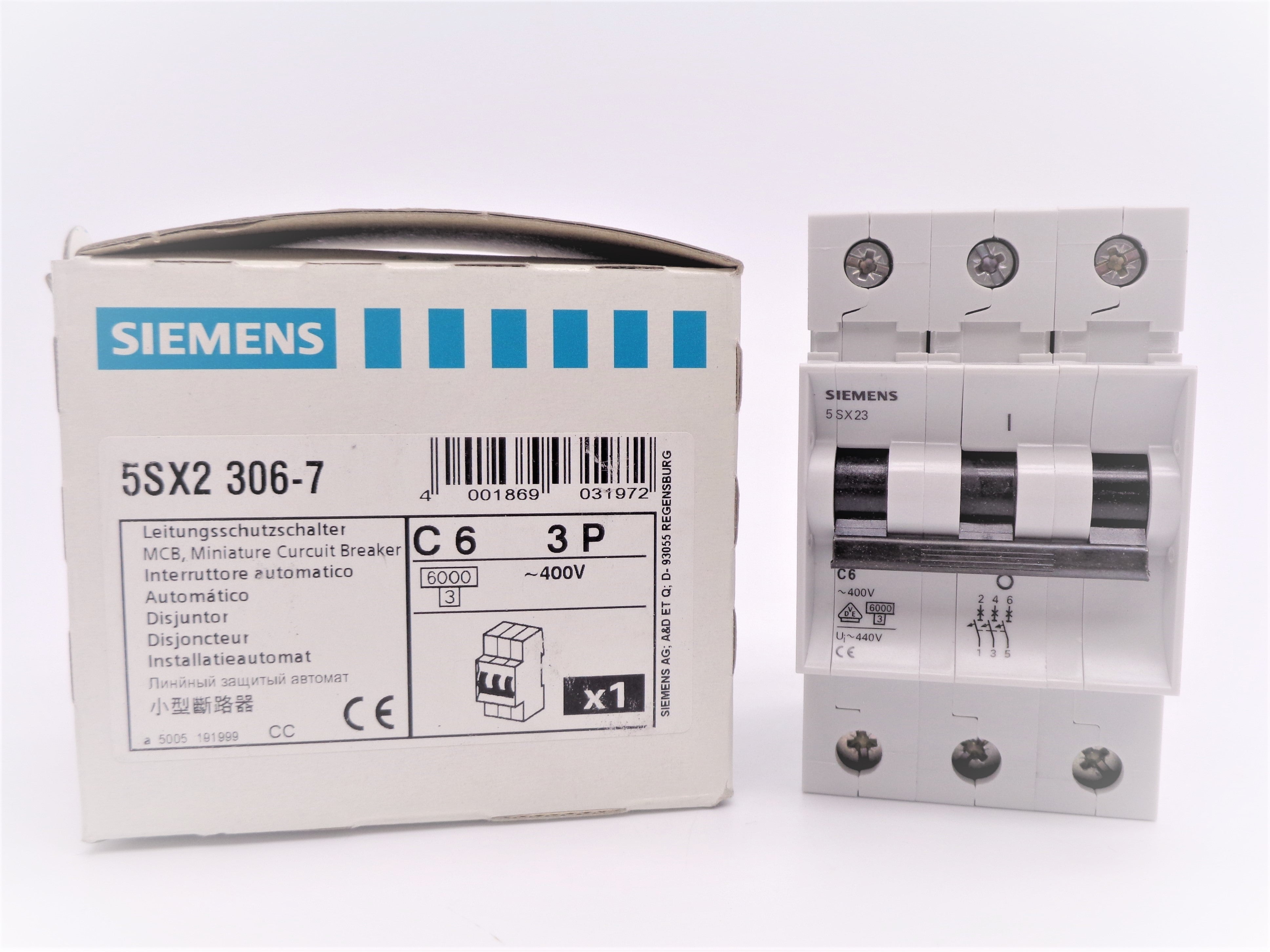 SIEMENS 5SX2306-7 6A 400/480VAC NSMP