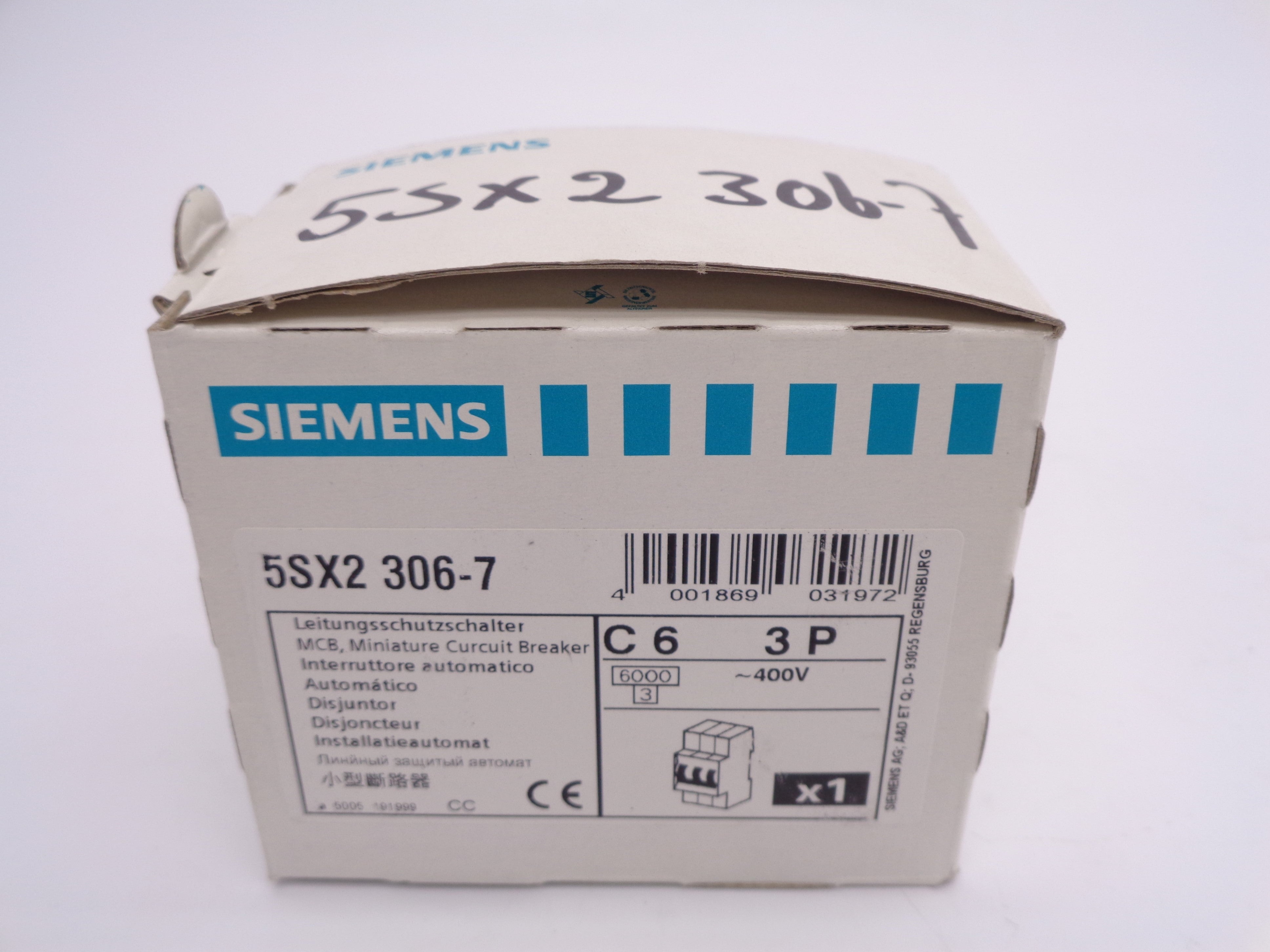 SIEMENS 5SX2306-7 6A 400/480VAC NSMP