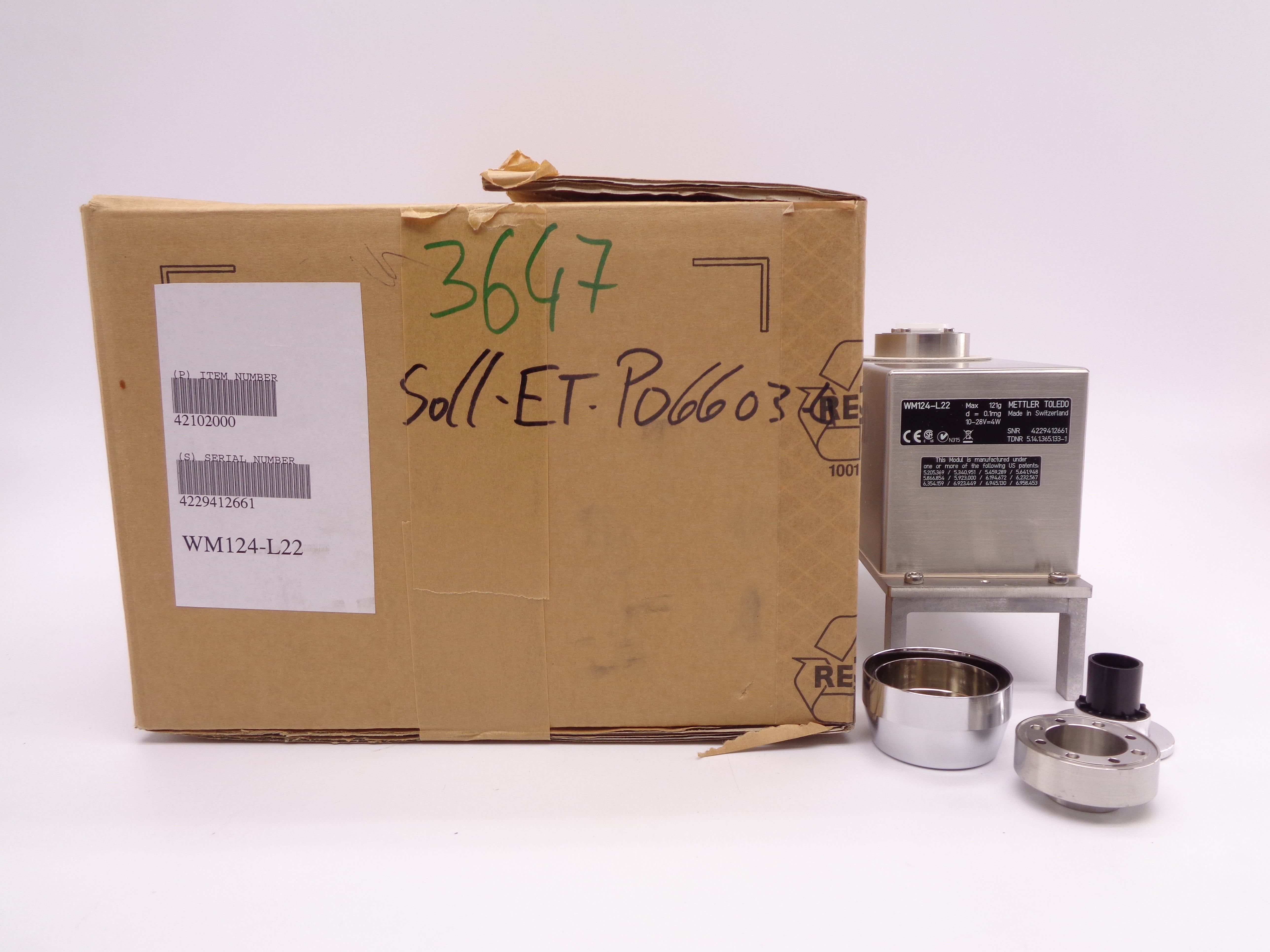 METTLER TOLEDO WM124-L22 NSMP