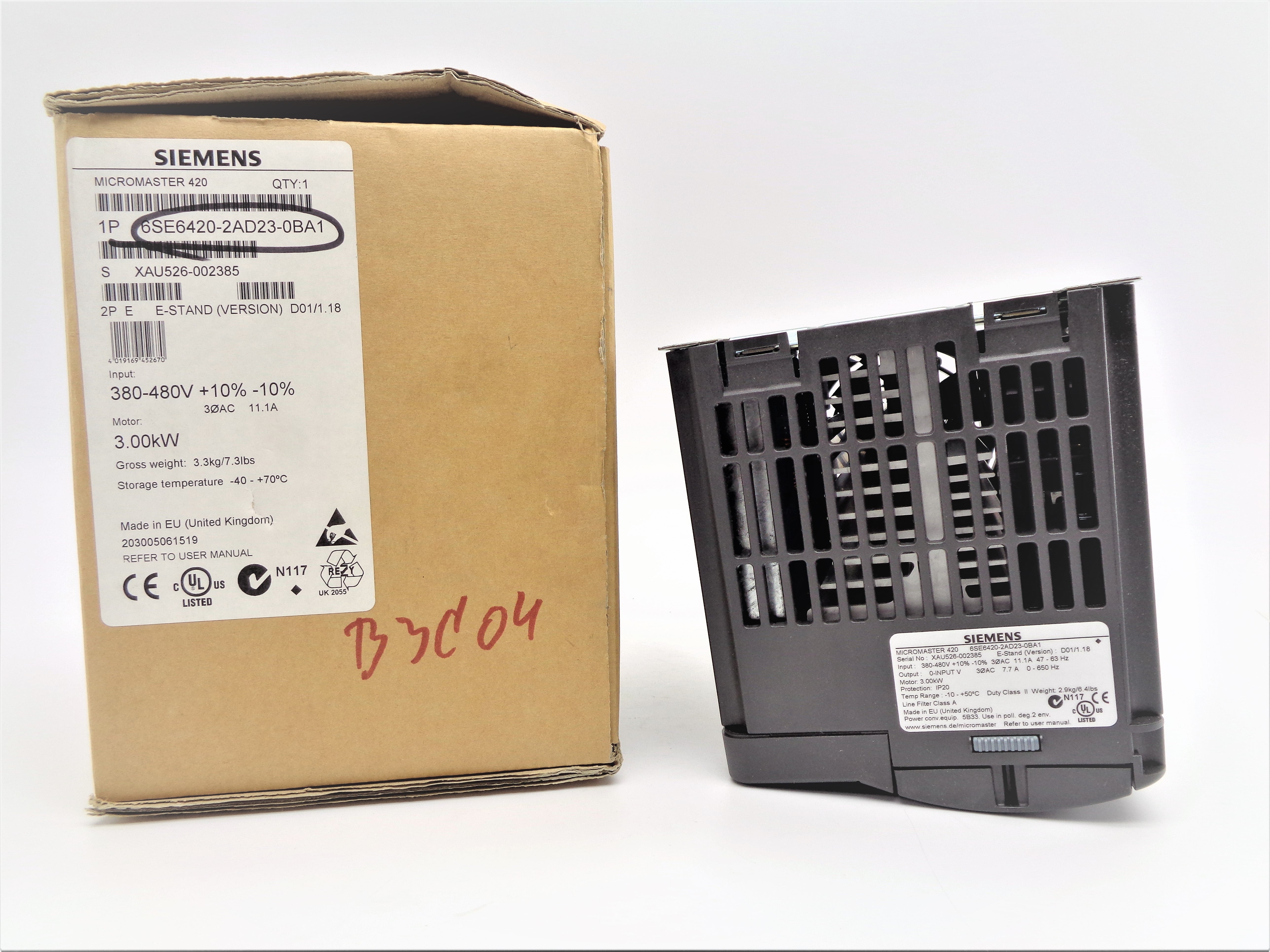 SIEMENS 6SE6420-2AD23-0BA1 NSMP