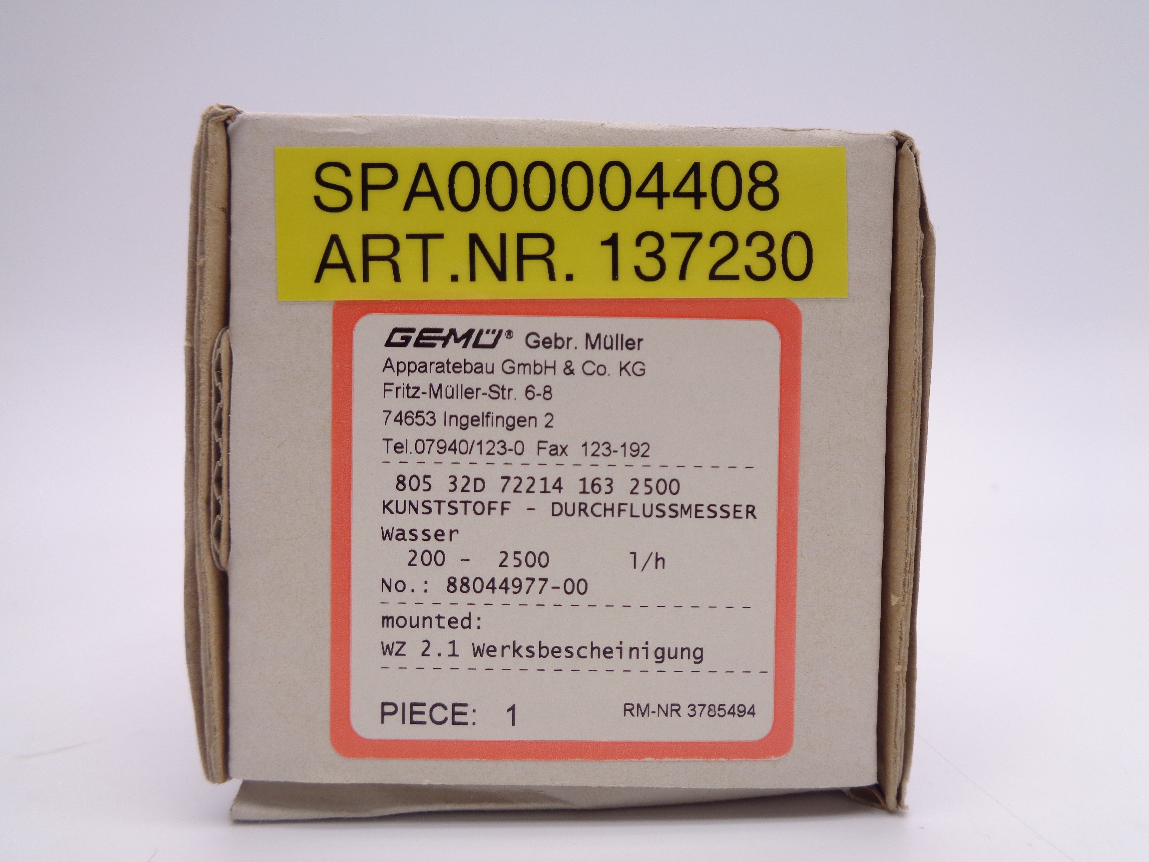 GEMU 80532D722141632500 NSMP