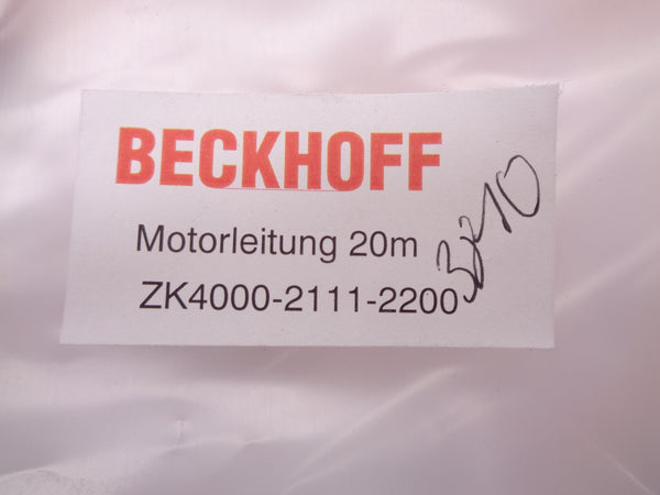 BECKHOFF ZK4000-2111-2200 20M NSMP