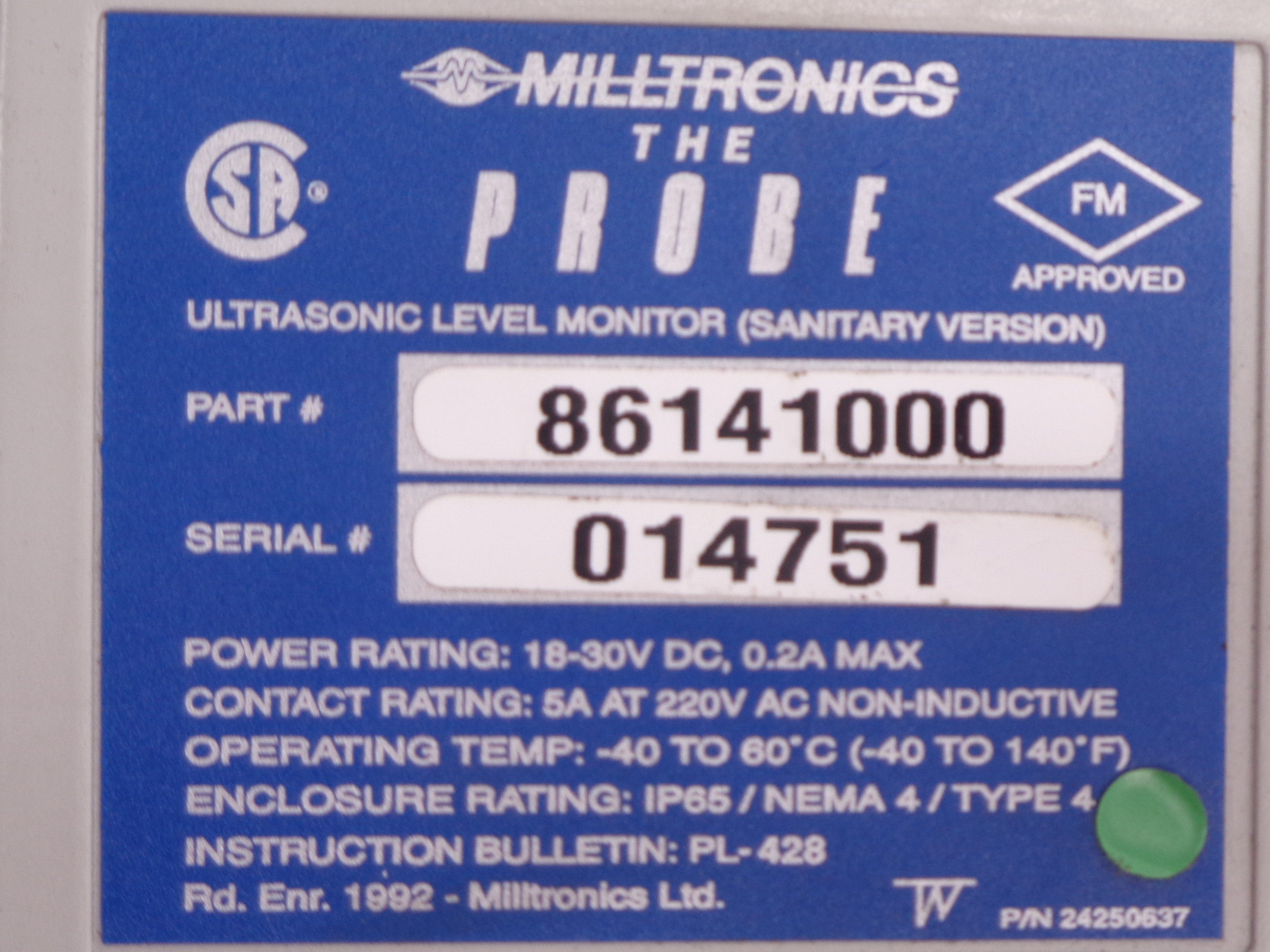 MILLTRONICS 86141000 NSNP