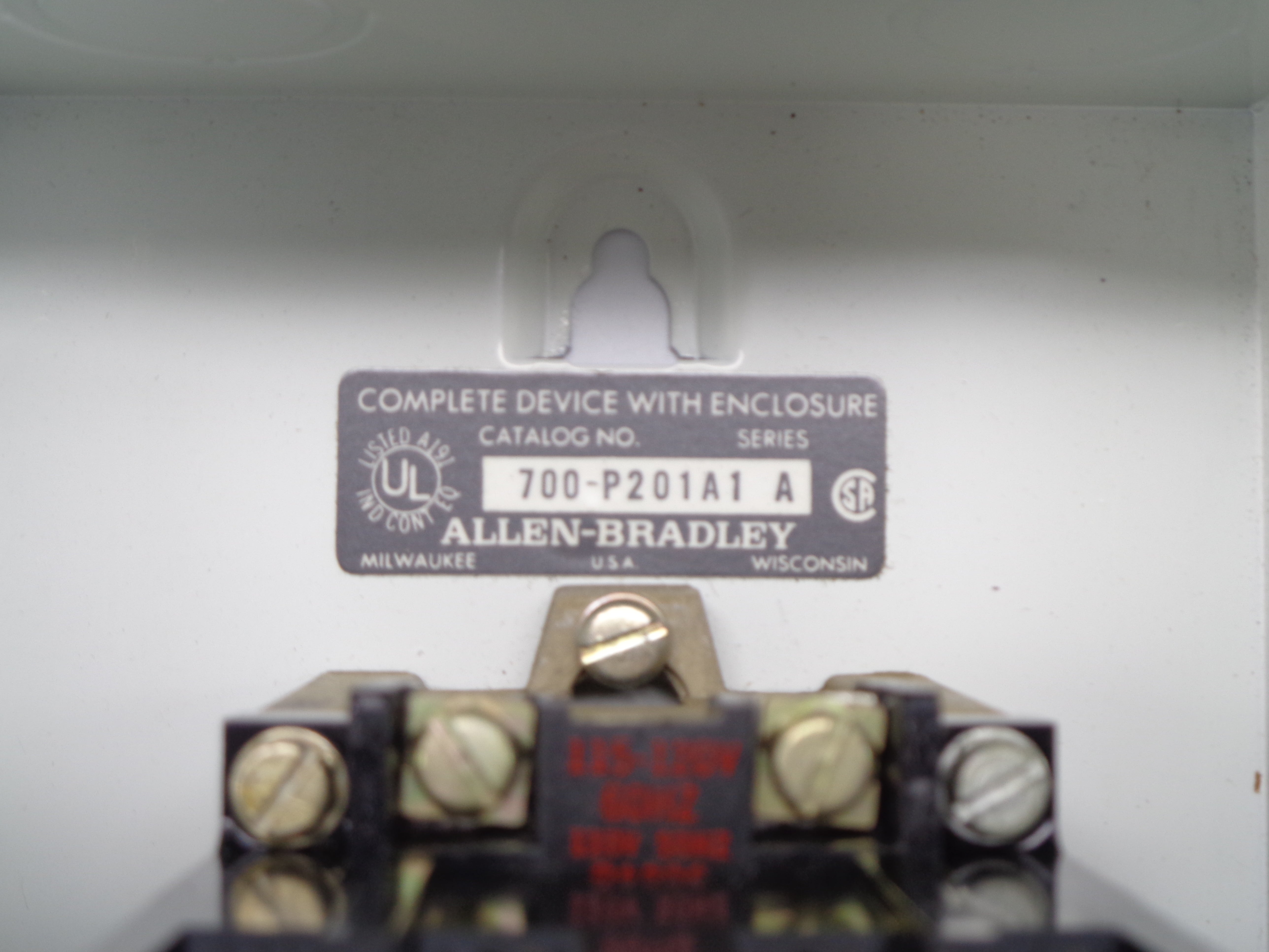 INDUSTRIAL SPARE PART 700-P201A1 SER. A 115/120V NSNP