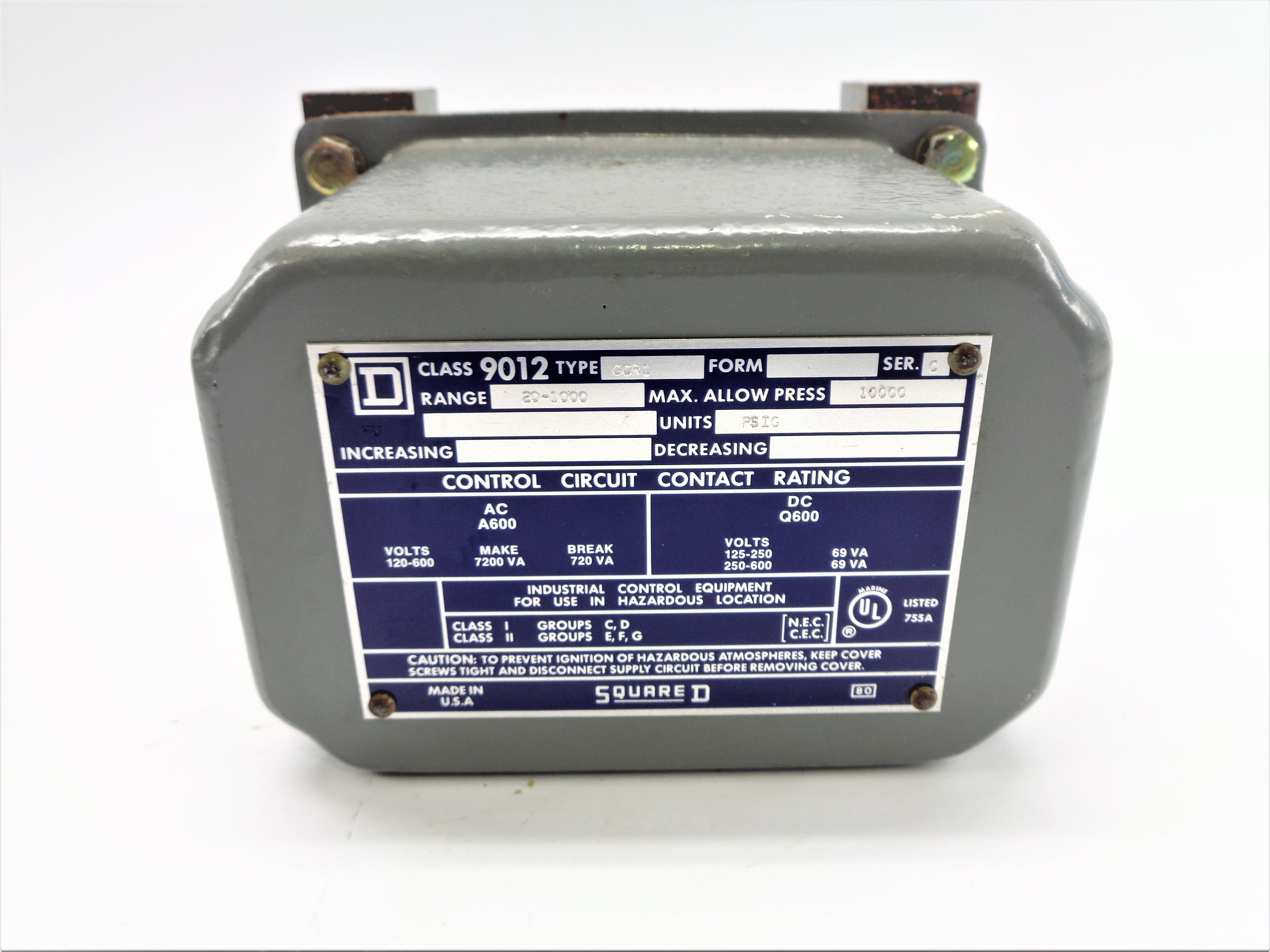 SQUARE D 9012GCR1 SER. C NSNP