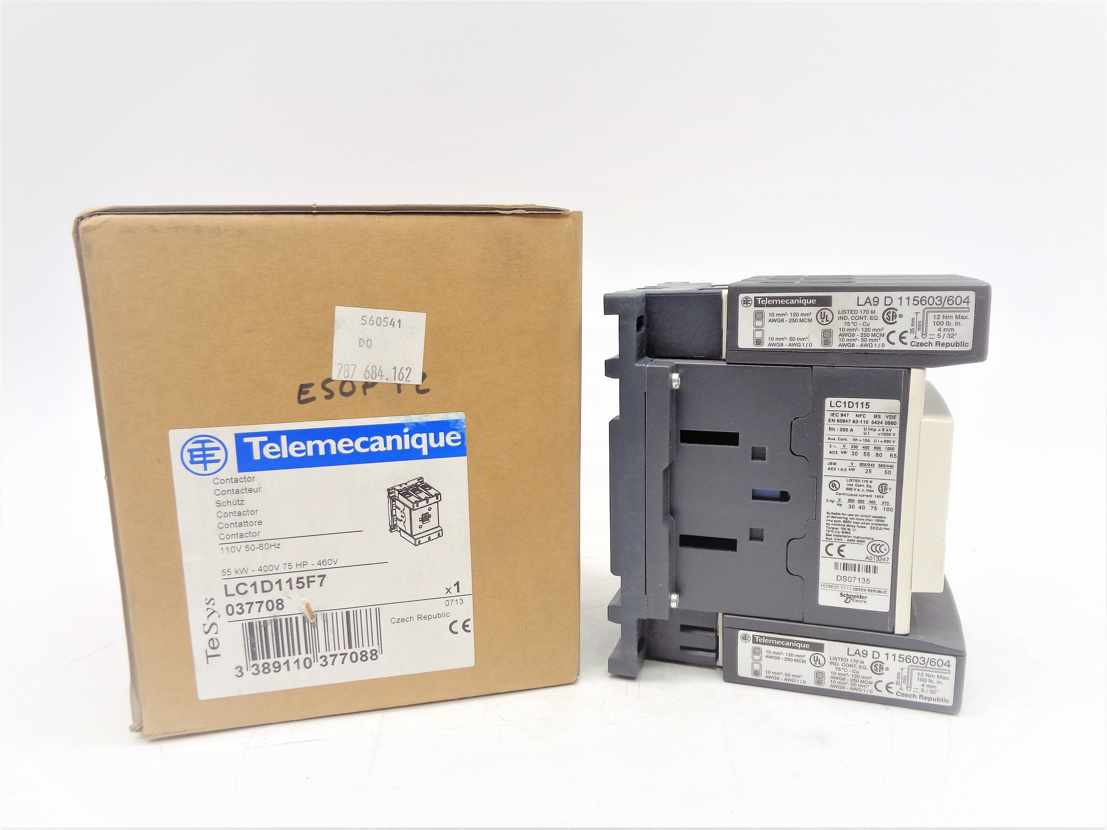 TELEMECANIQUE LC1D115F7 110V NSMP