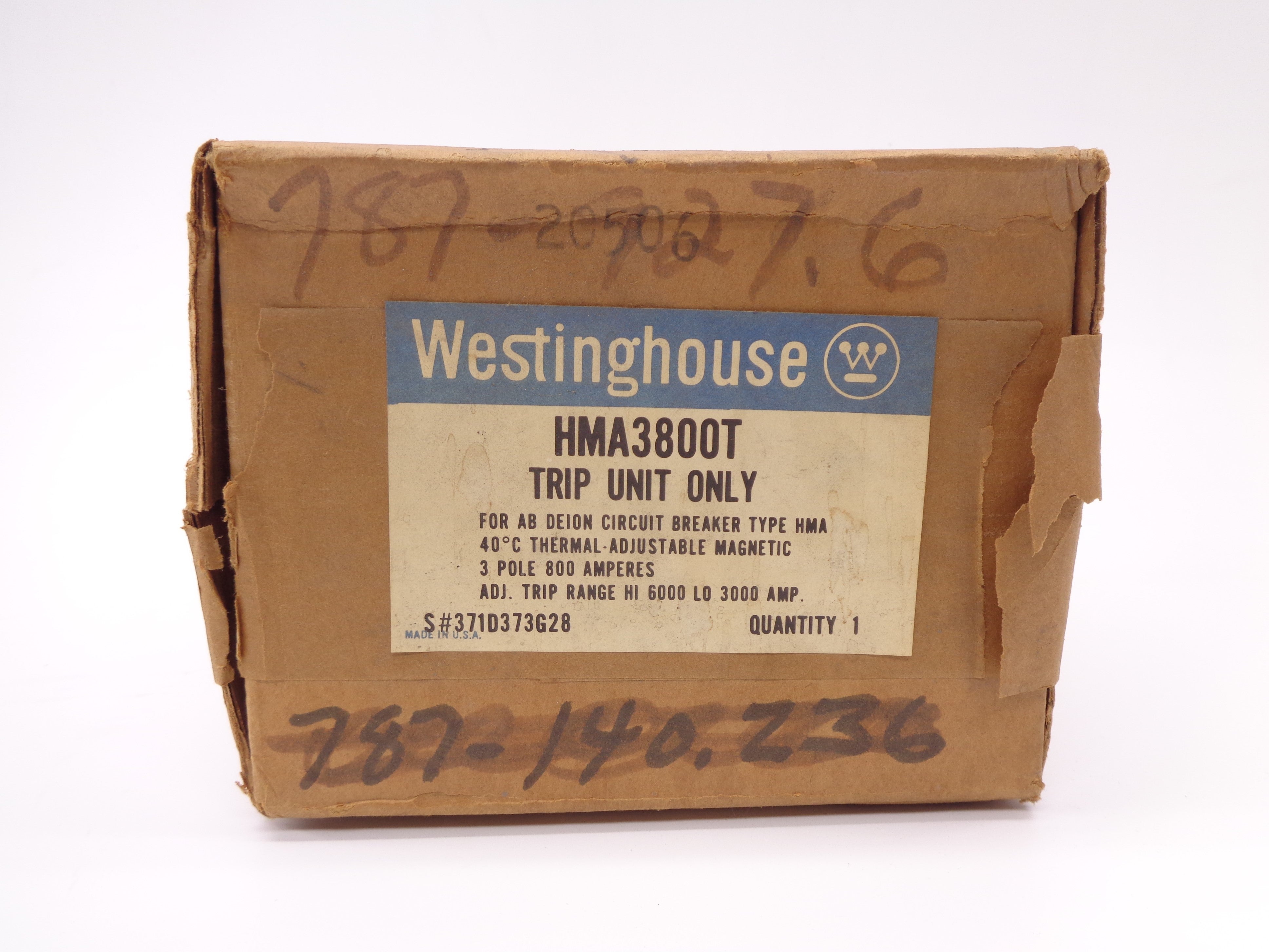 WESTINGHOUSE HMA3800T 800A NSMP