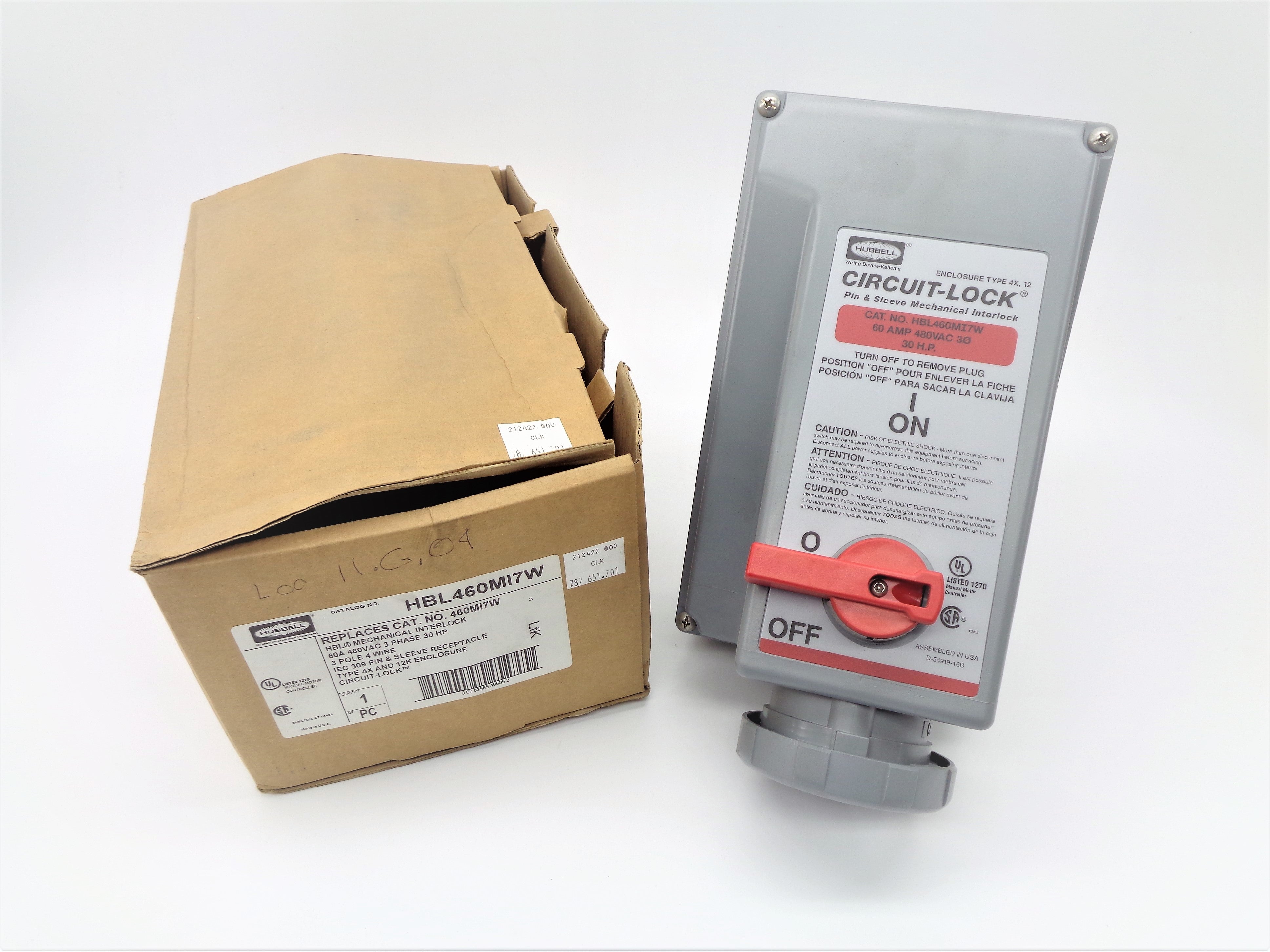 HUBBELL HBL460MI7W 480V 60A NSMP
