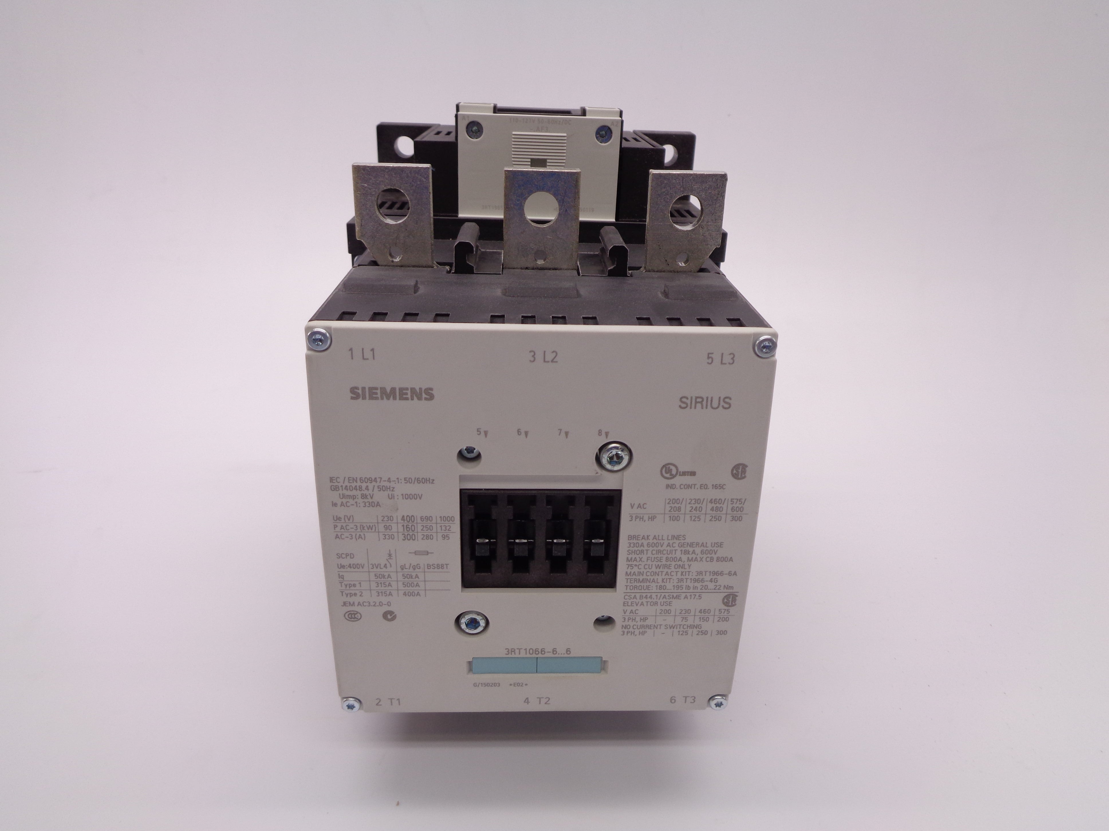 SIEMENS 3RT1066-6AF36 400V NSMP