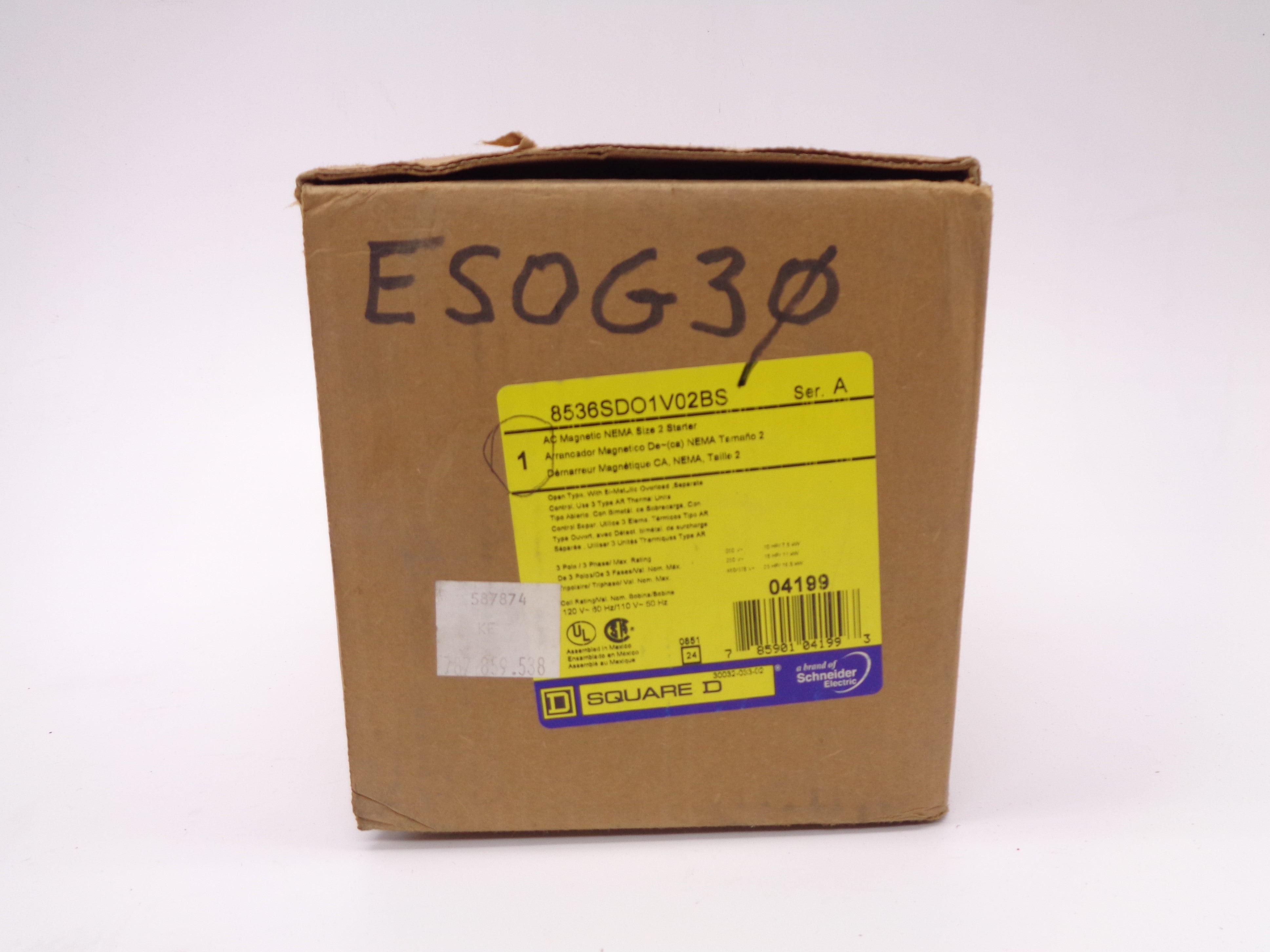SQUARE D 8536SDO1V02BS SER. A NSMP