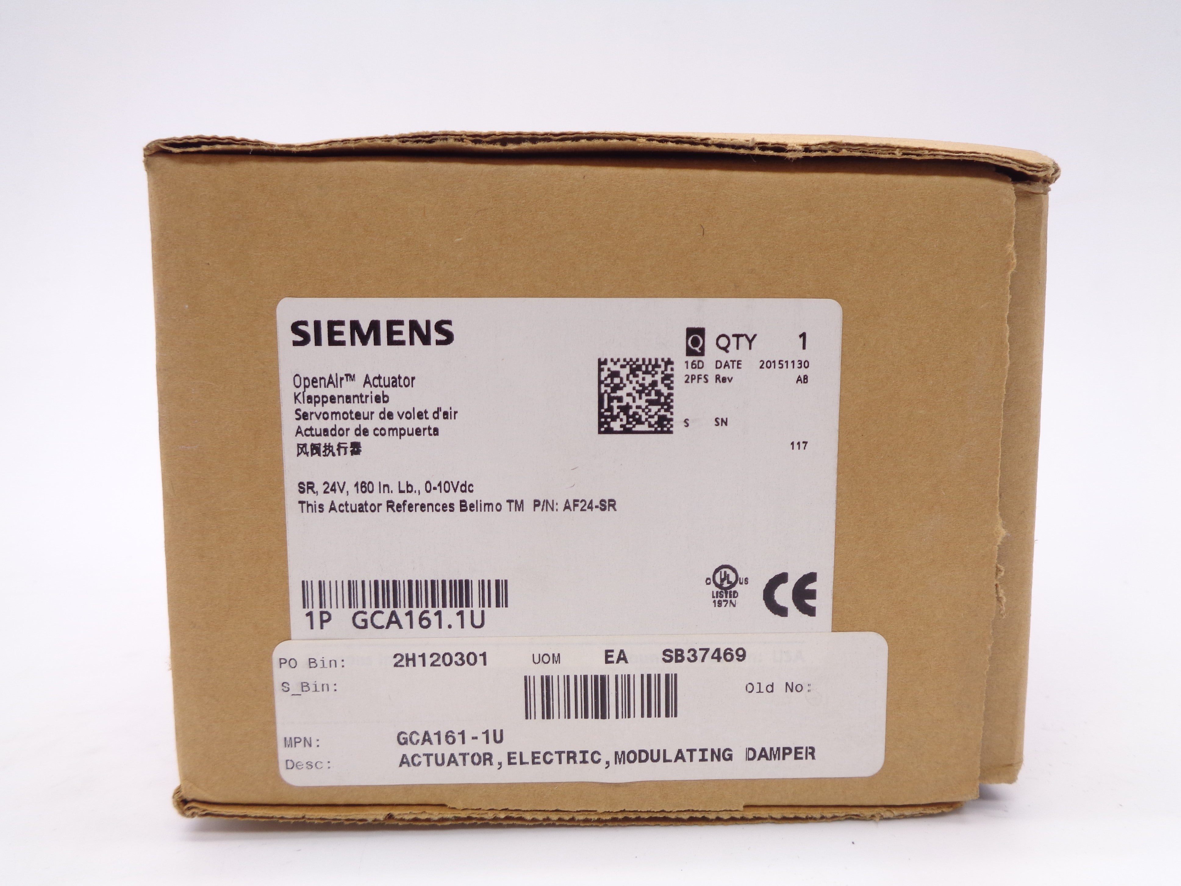 SIEMENS GCA161.1U NSMP