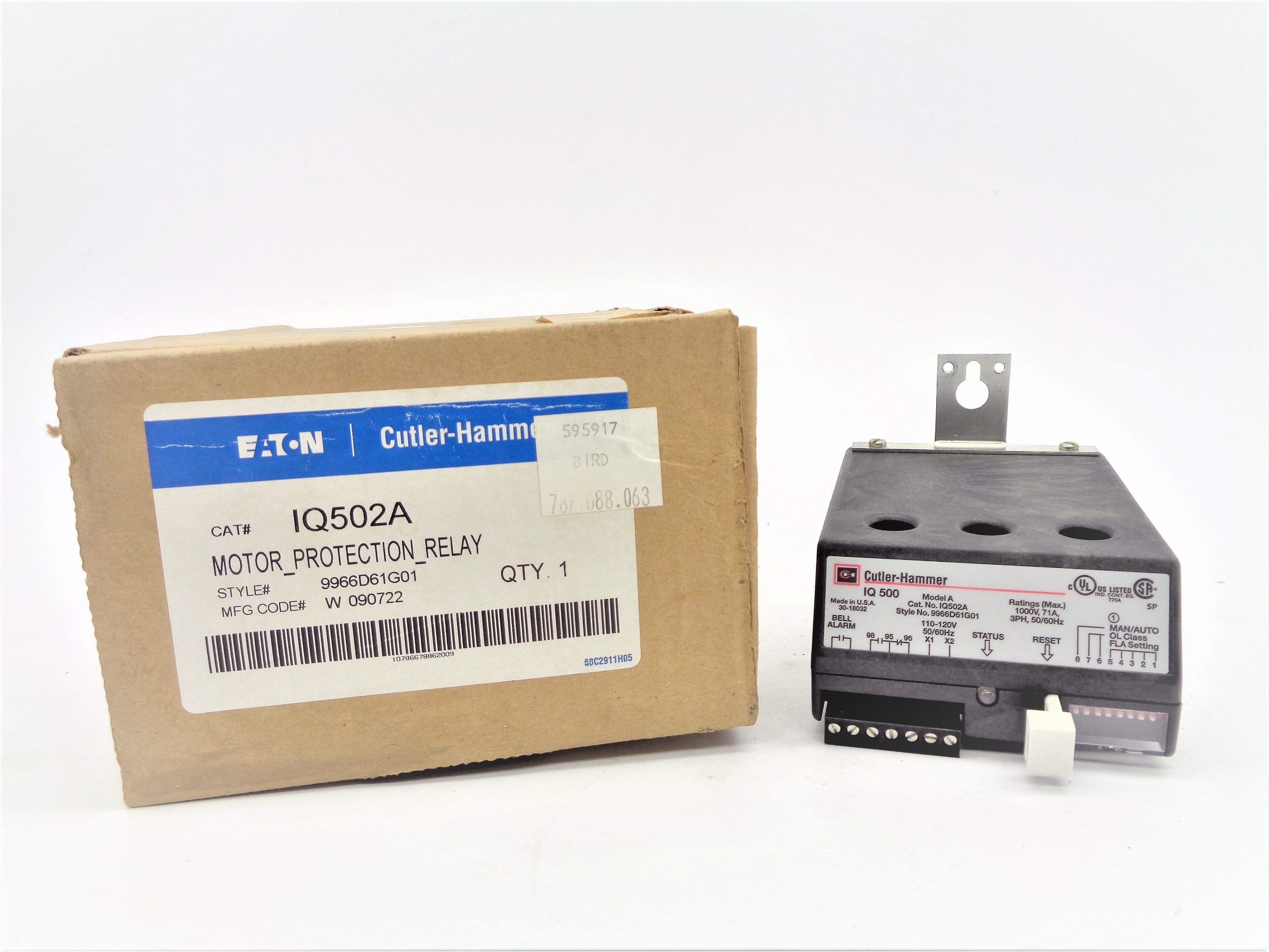 CUTLER HAMMER IQ502A 71A 110-120V NSMP