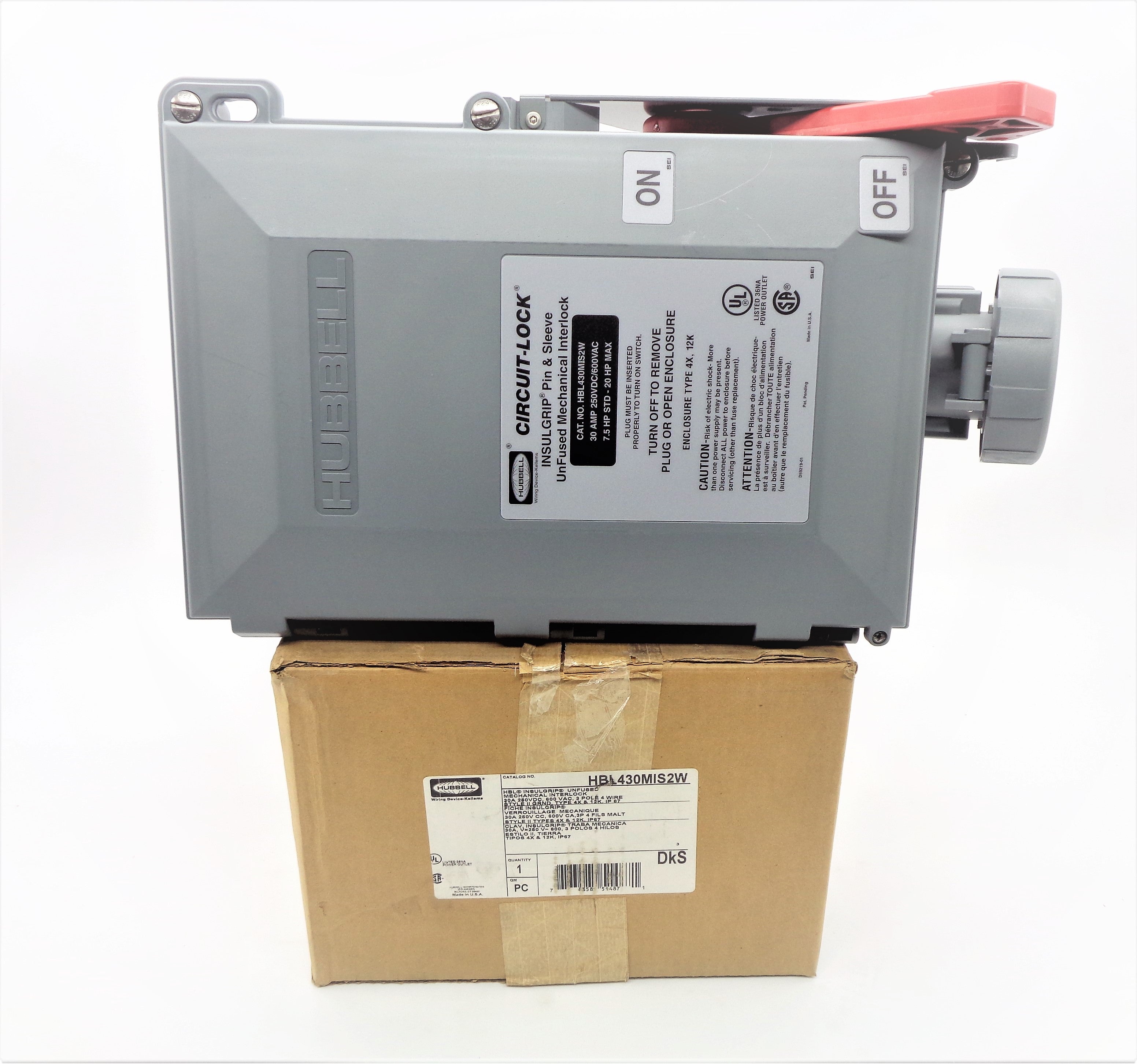 HUBBELL HBL430MIS2W 600VAC 30A NSMP