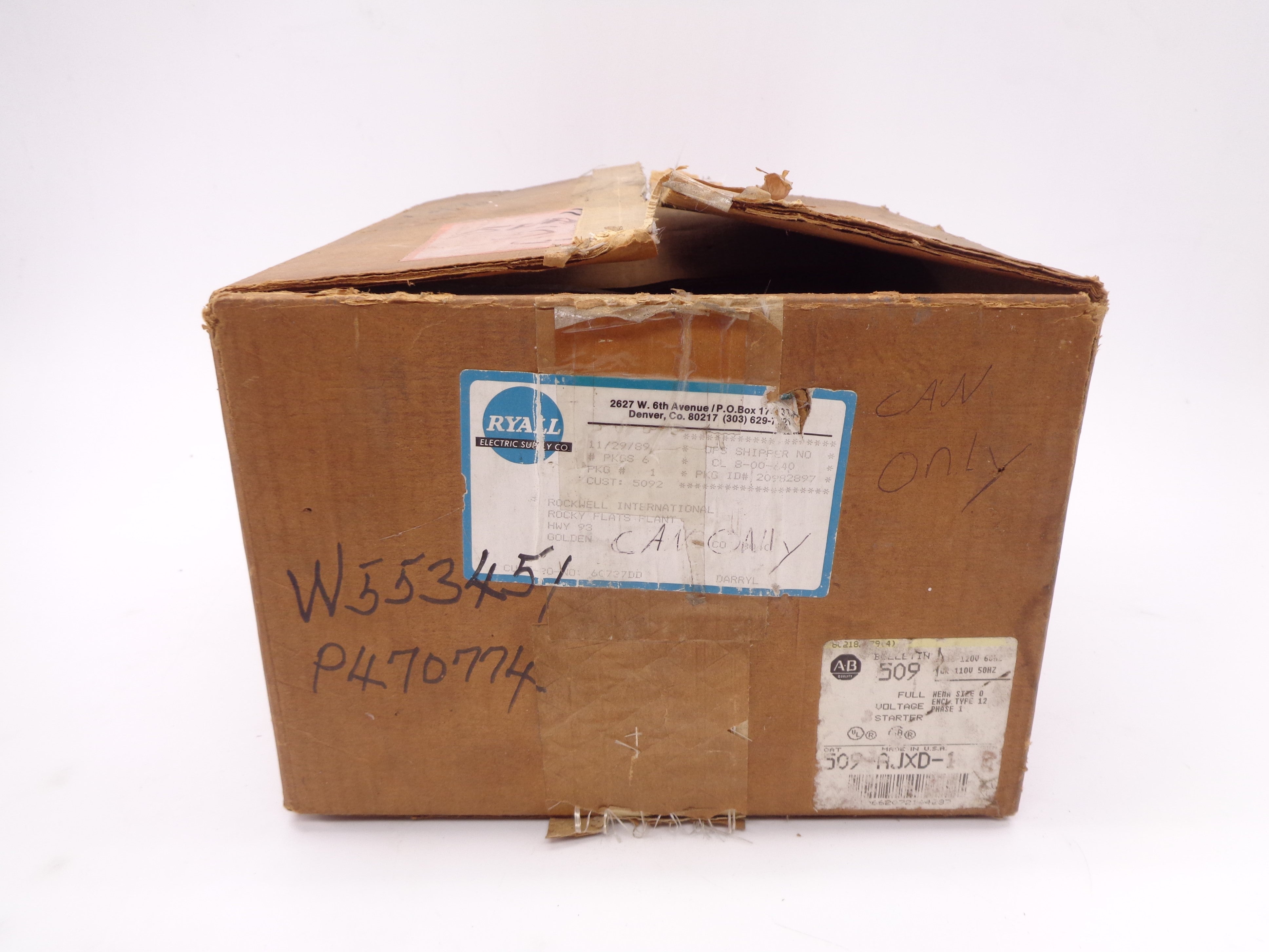 INDUSTRIAL SPARE PART 509-AJXD-1 SER. B NSMP (BR/YL)