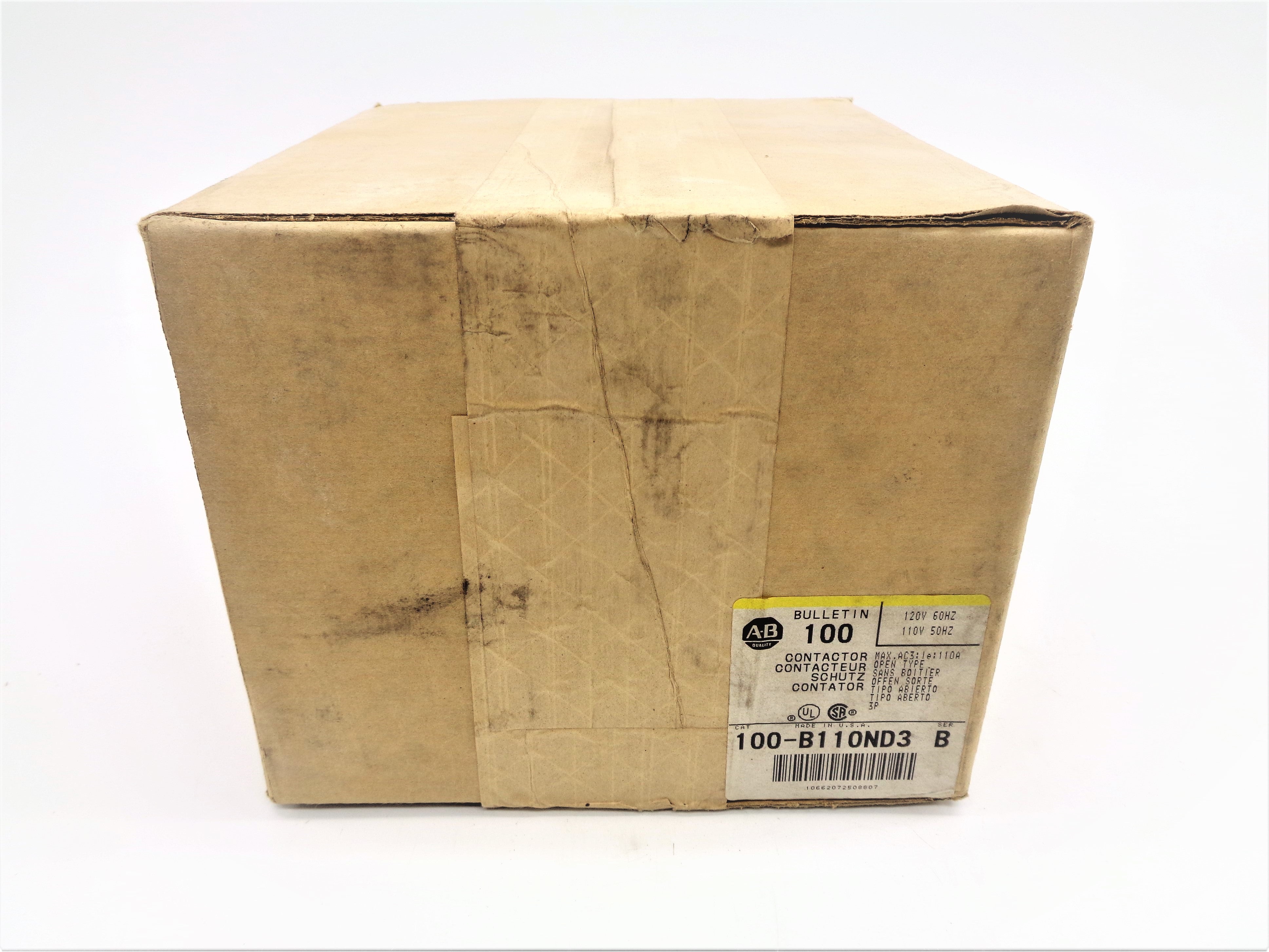 ALLEN BRADLEY 100-B110ND3 120V SER. B (BR/YL) NSFS