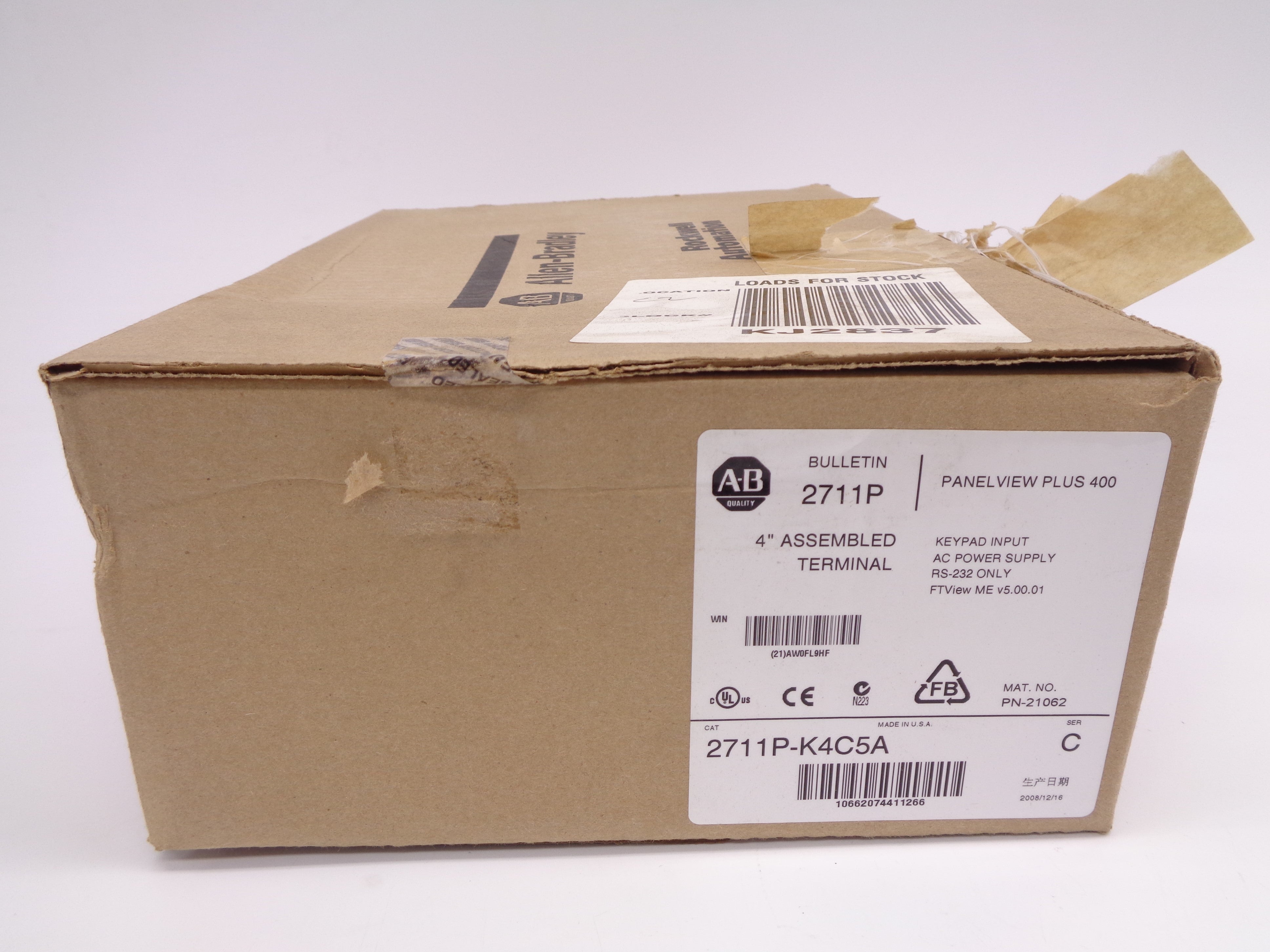ALLEN BRADLEY 2711P-K4C5A SER. C NSMP