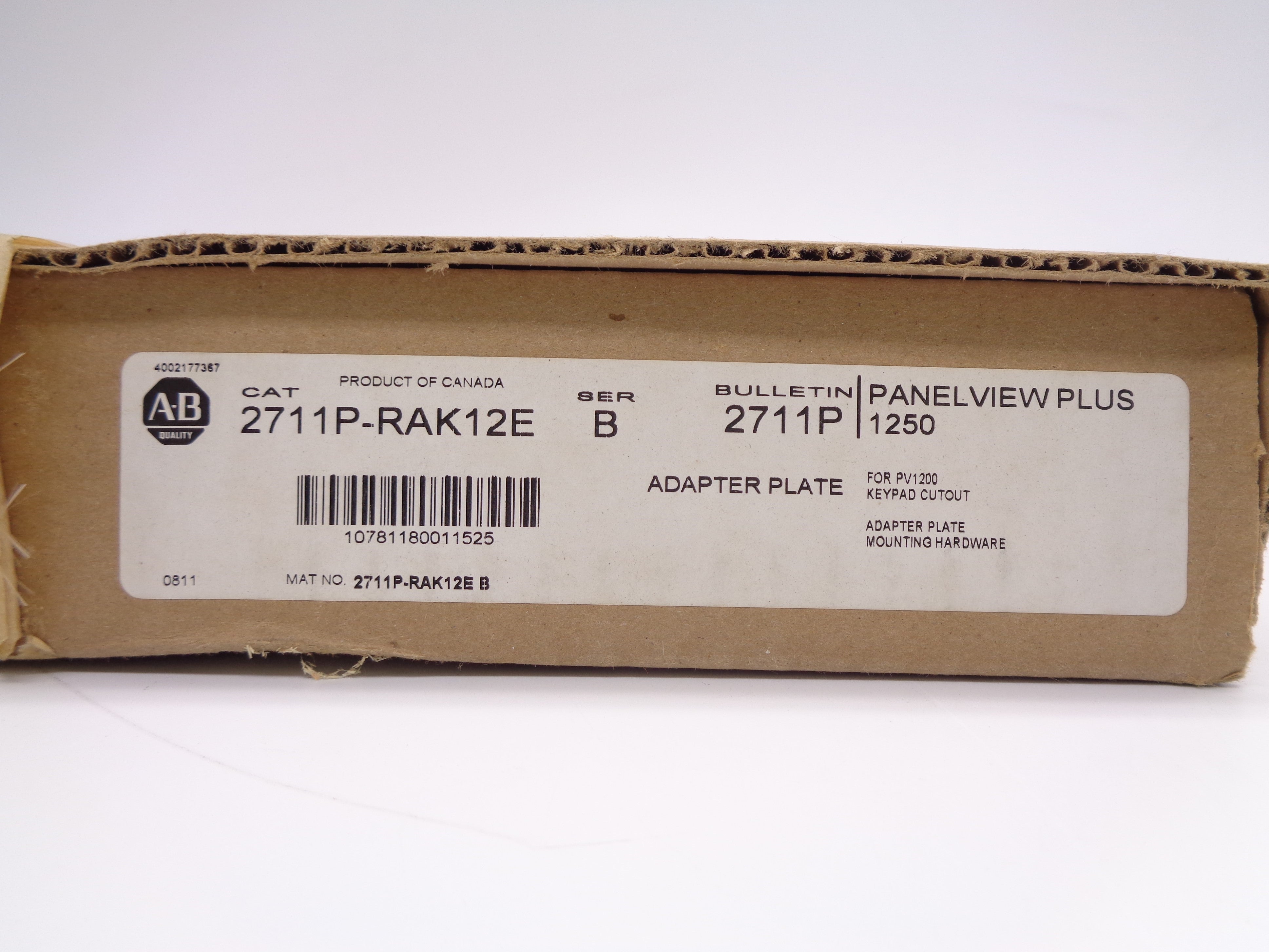 INDUSTRIAL SPARE PART 2711P-RAK12E SER. B (BR/WH) NSFS