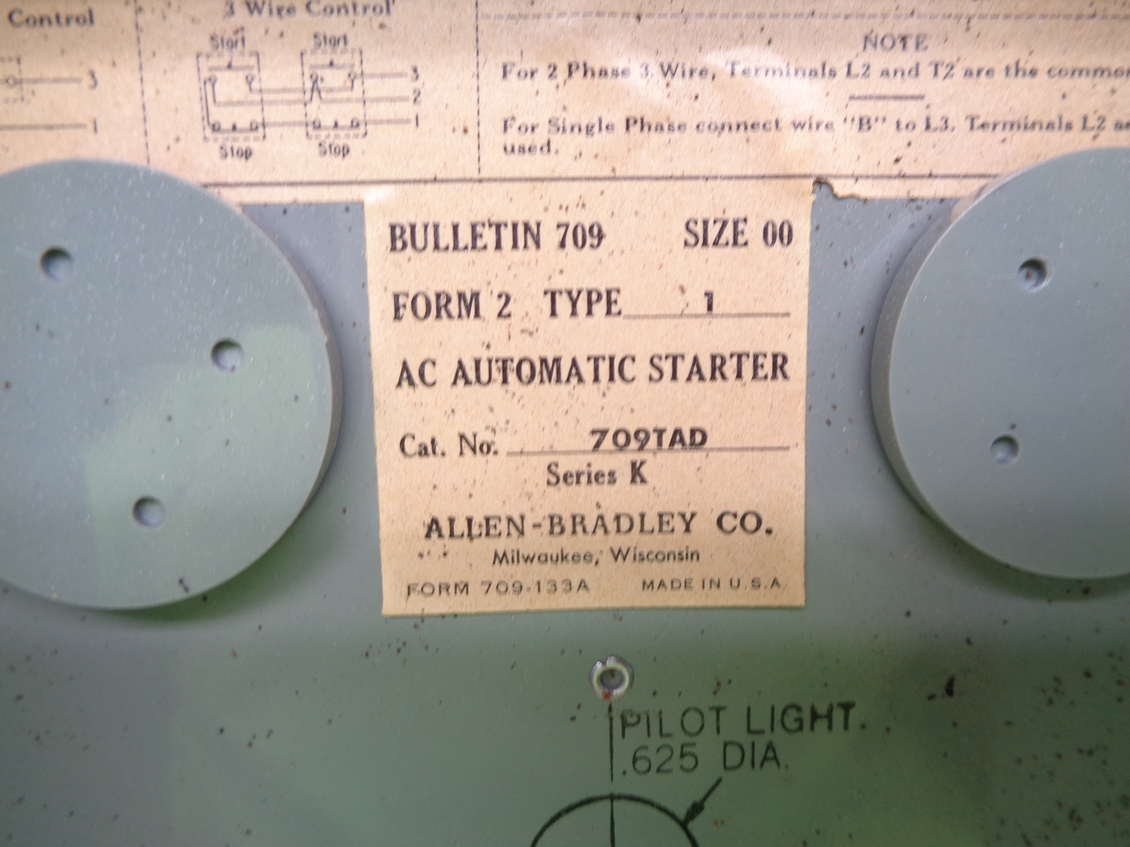 ALLEN BRADLEY 709-TAD SER. K NSNP
