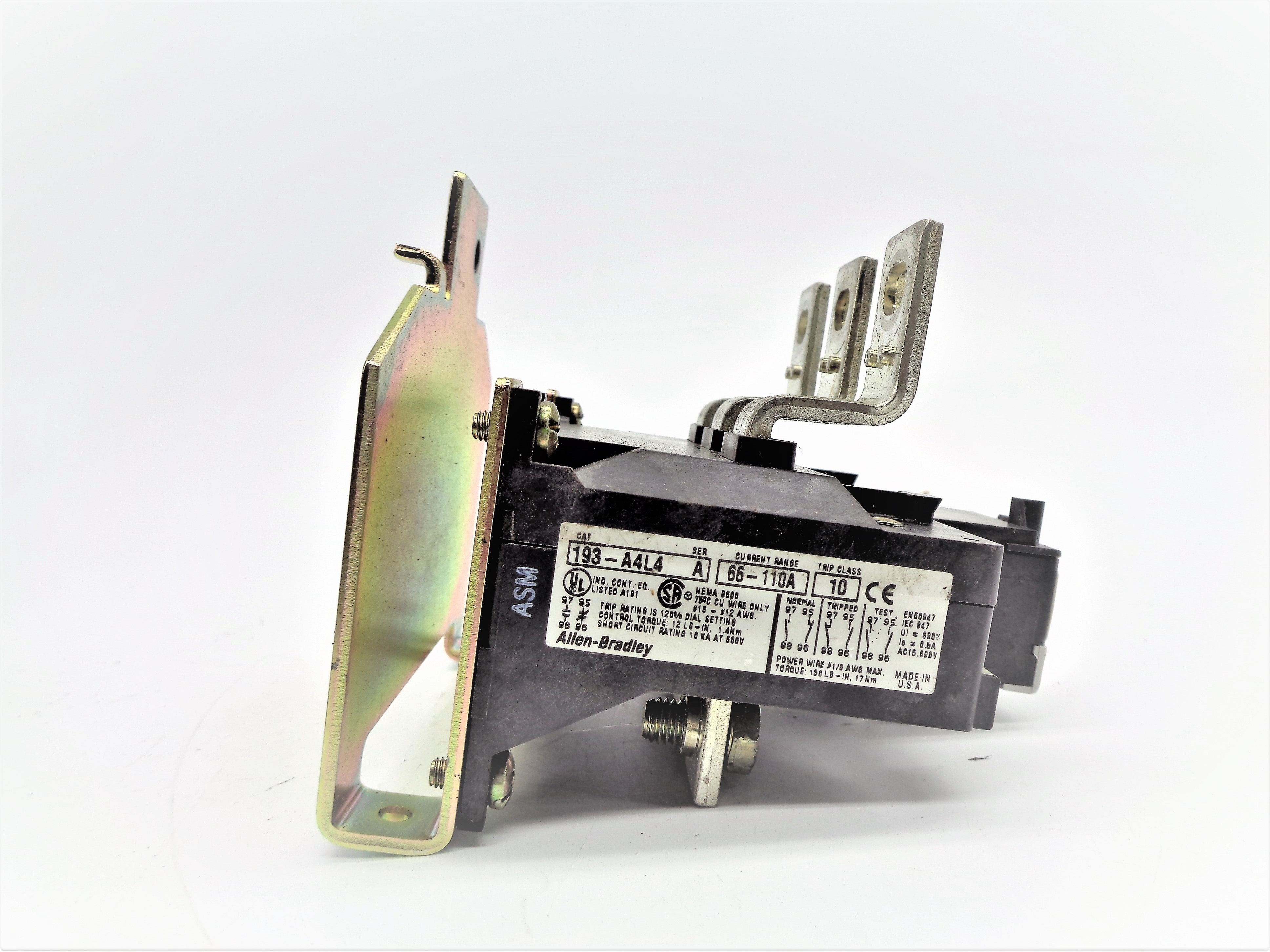 INDUSTRIAL SPARE PART 193-A4L4 66-110A 600V SER. A NSNP