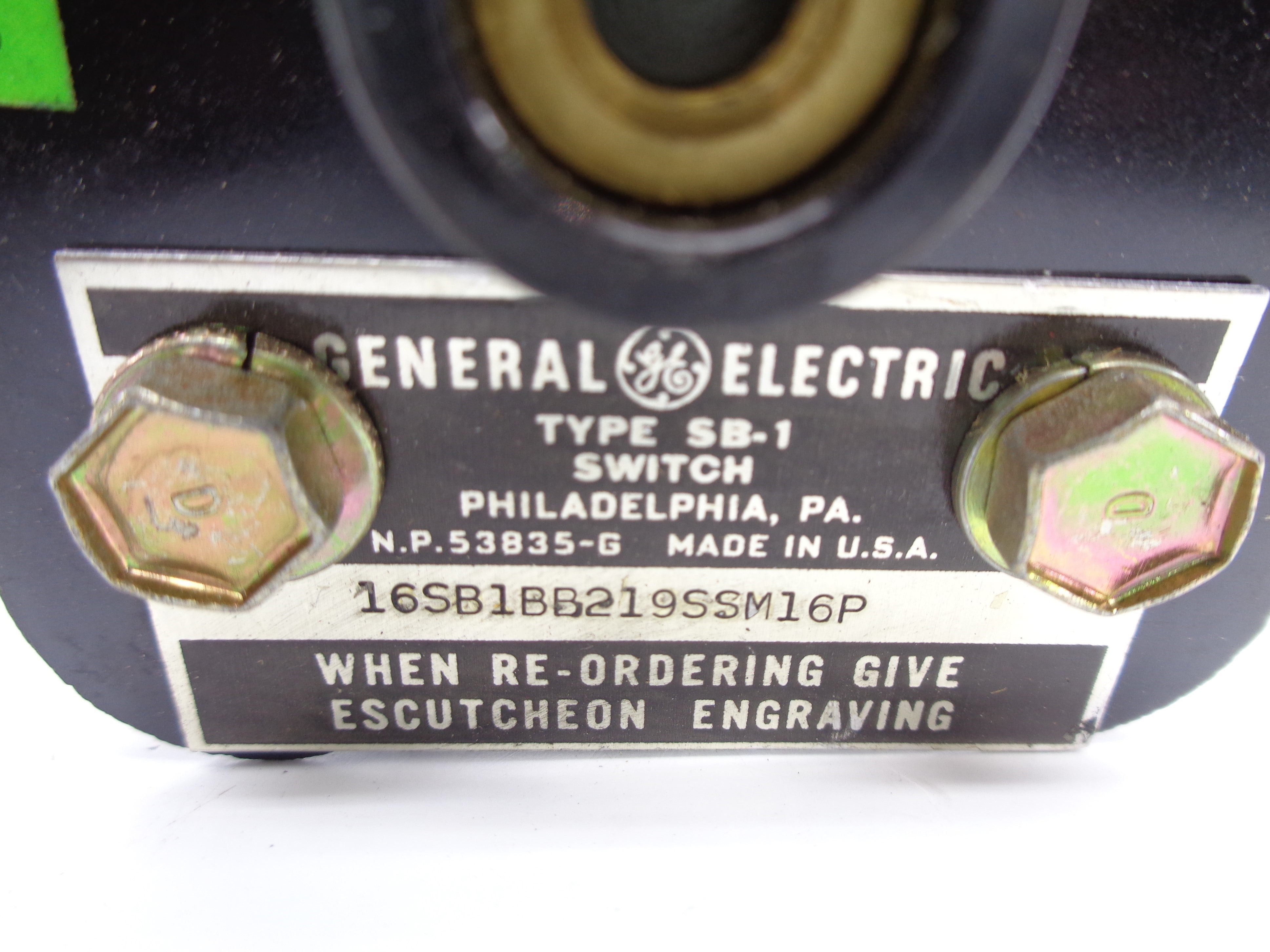 GENEARL ELECTRIC 16SB1BB219SSM16P NSNP