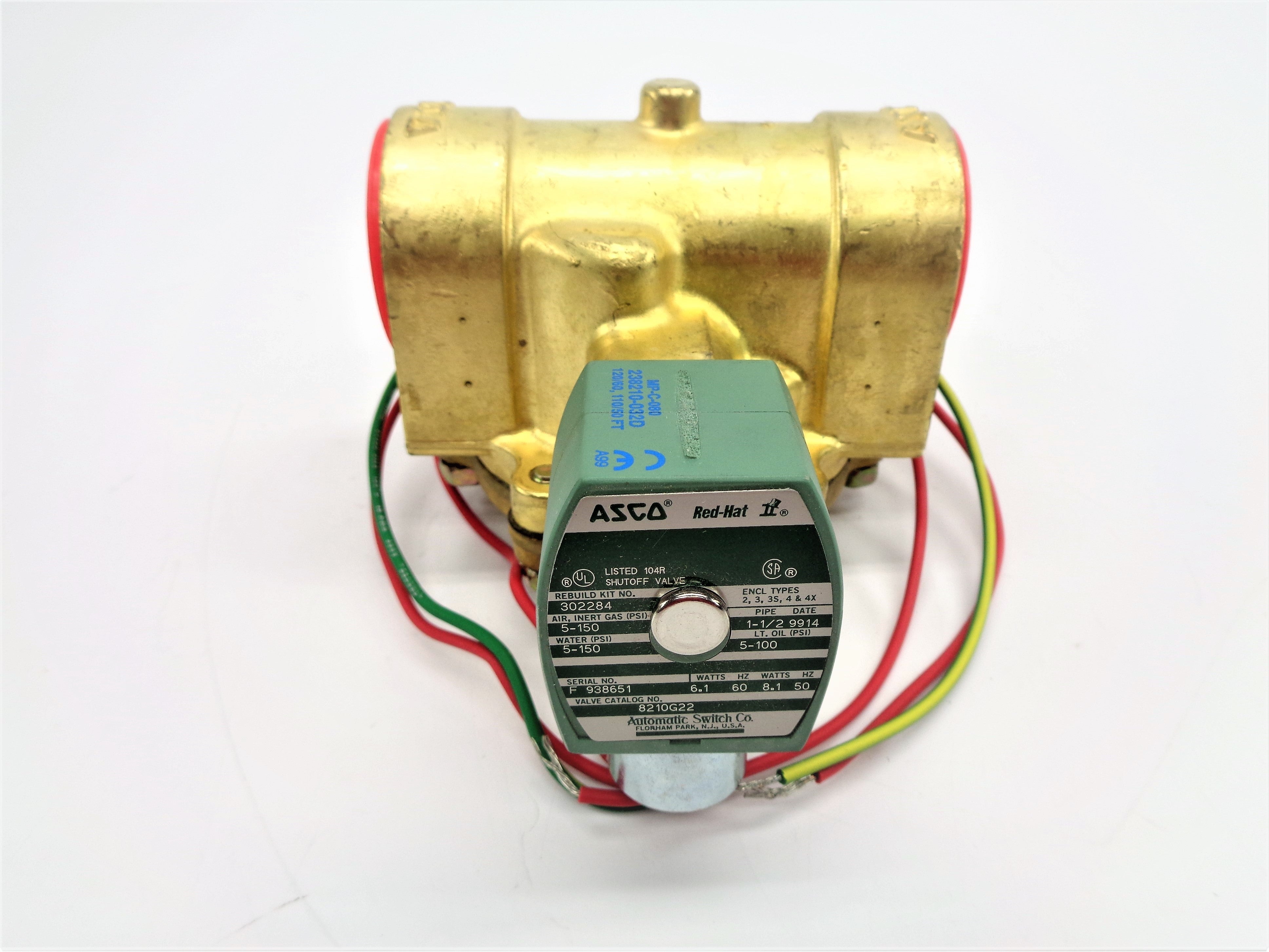 ASCO 8210G22 110/120V 5-150PSI 1-1/2" NSNP