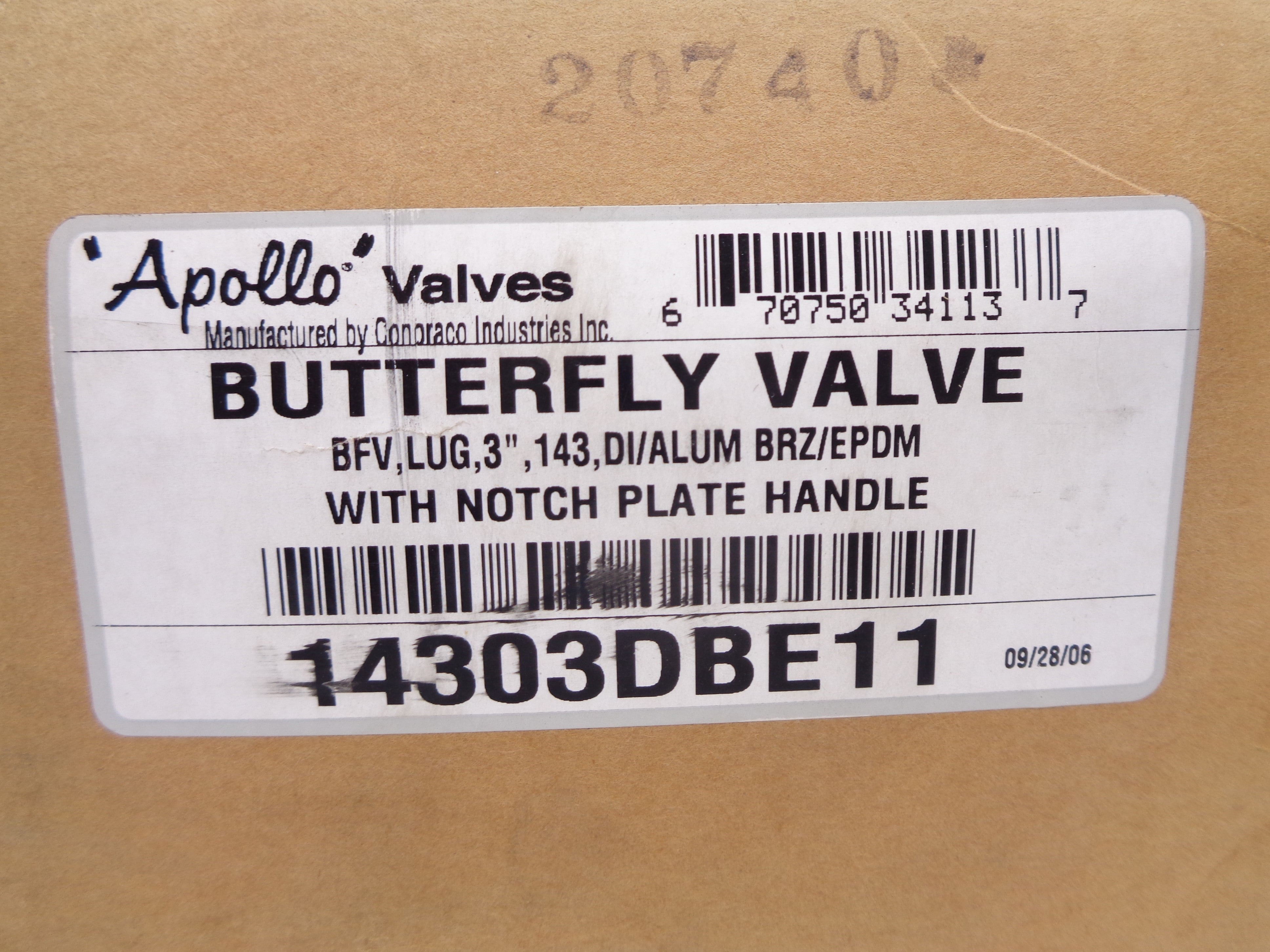 APOLLO 14303DBE11 3" NSFS