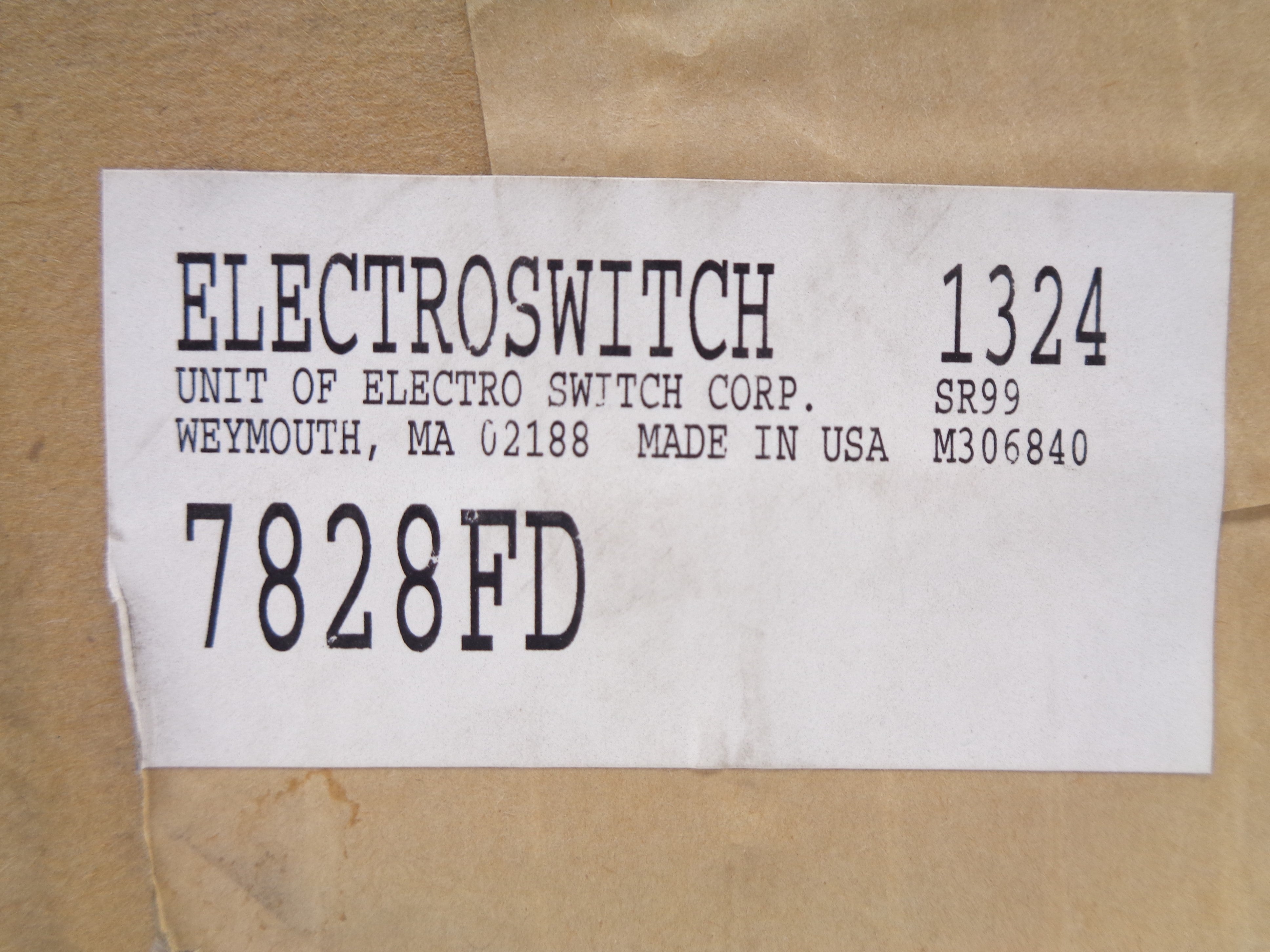 ELECTROSWITCH 7828FD NSFS