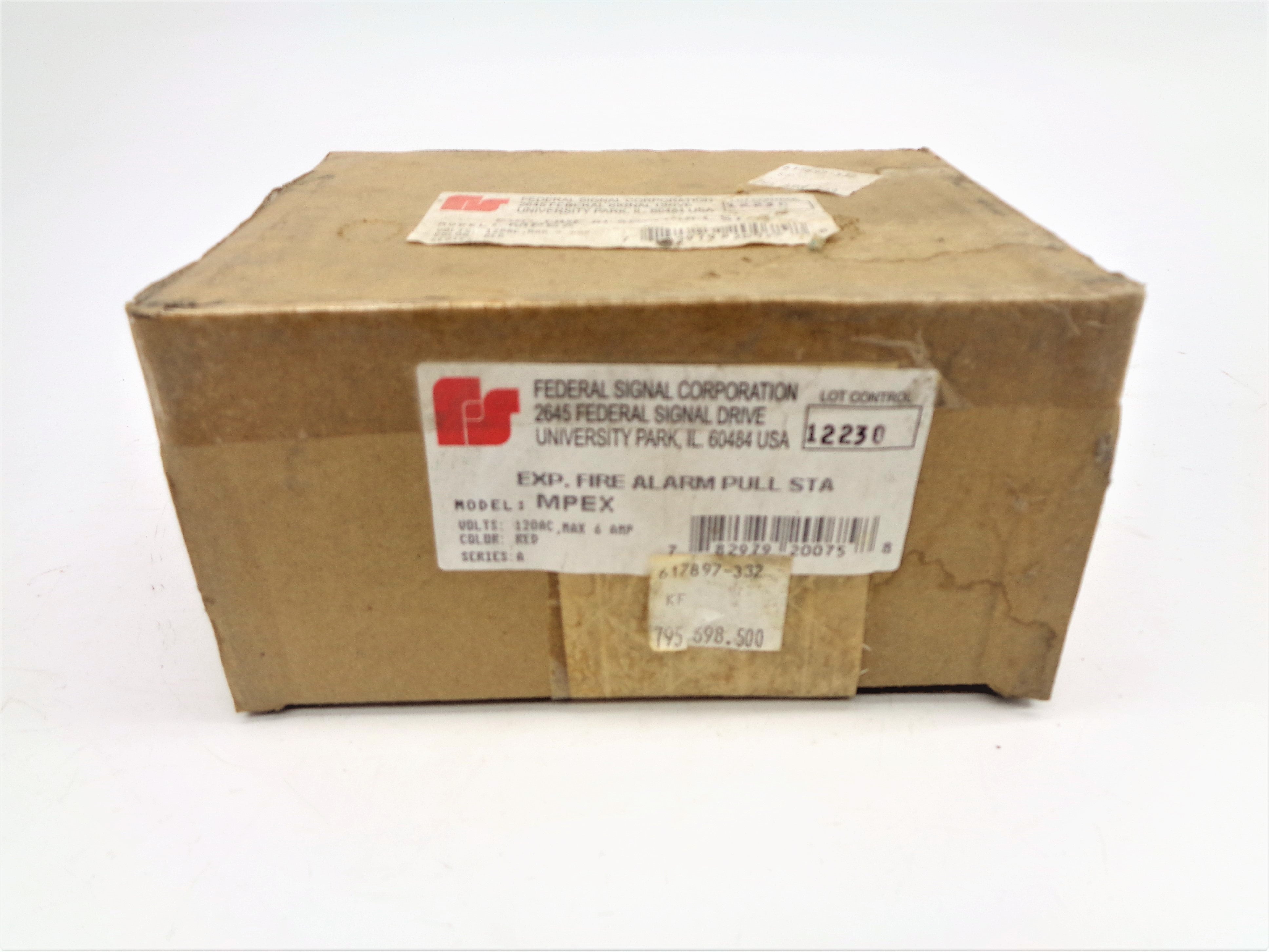 FEDERAL SIGNAL MPEX NSFS